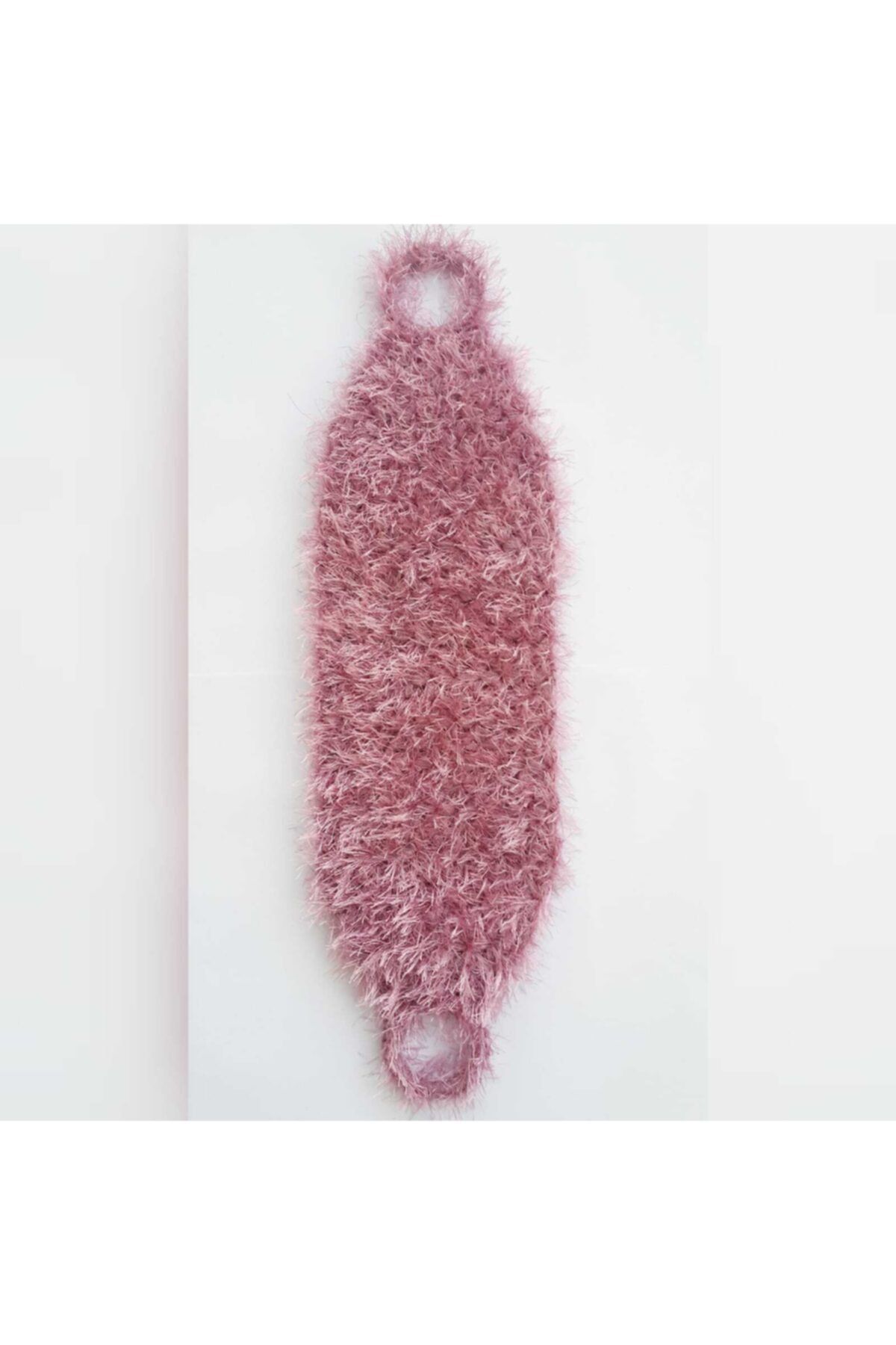 Göçmen Tuhafiye Gül Kurusu Tamamı El Örgüsü Banyo Lifi/duş Lifi / Kese 50x15 Cm