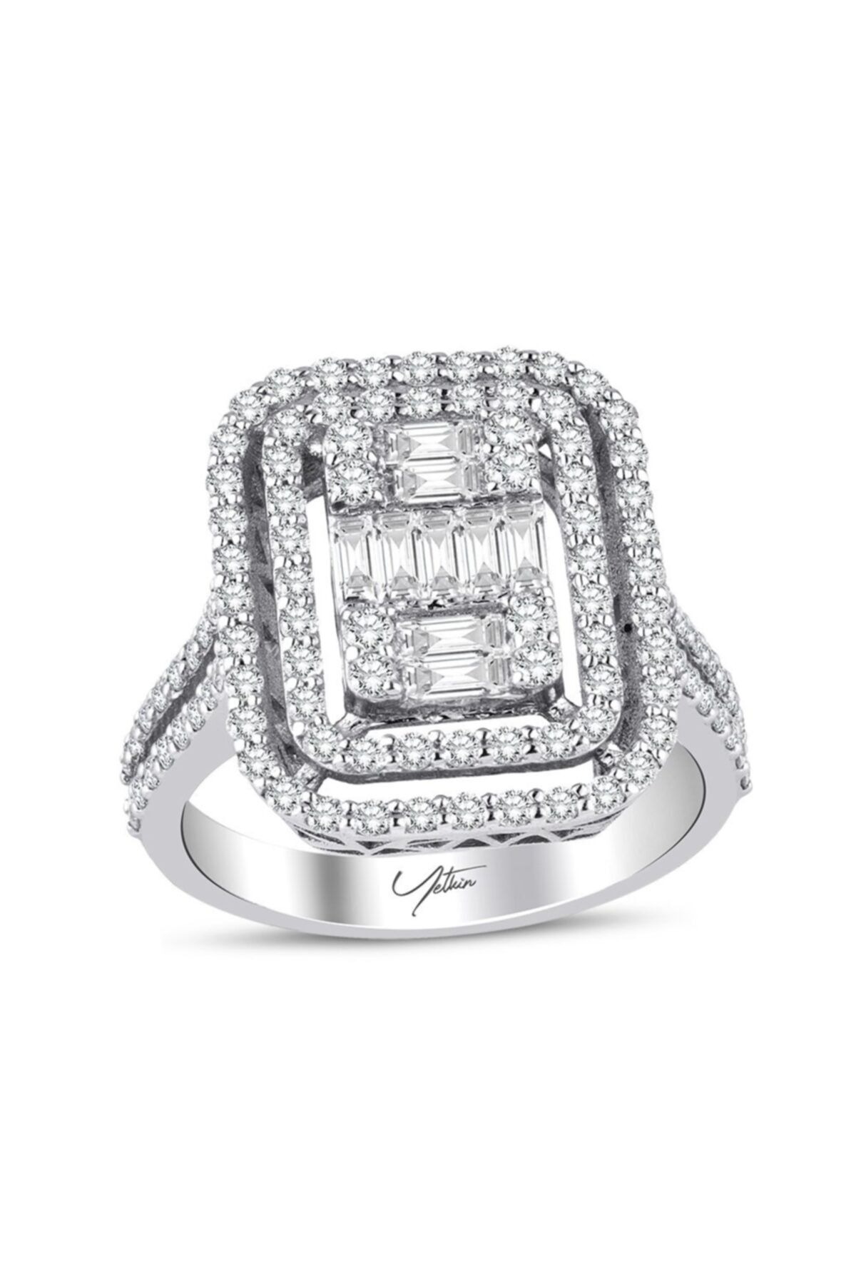 Yetkin Diamond 1.25 Karat Pırlanta Baget Yüzük