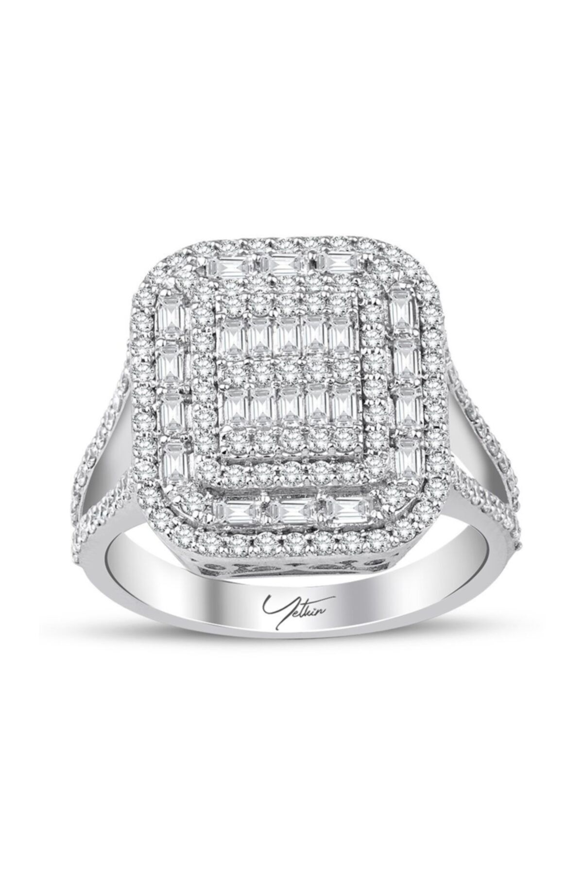 Yetkin Diamond 1.20 Karat Pırlanta Baget Yüzük