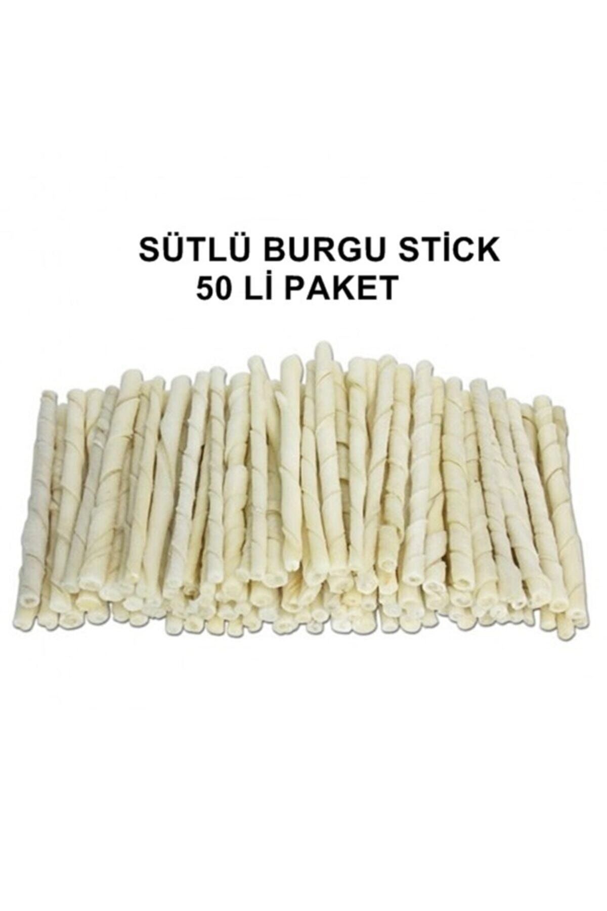 Delibon Petimore Sütlü Burgu Çubuk Ödül Ve Çiğneti Kemiği 12 Cm 50 Li