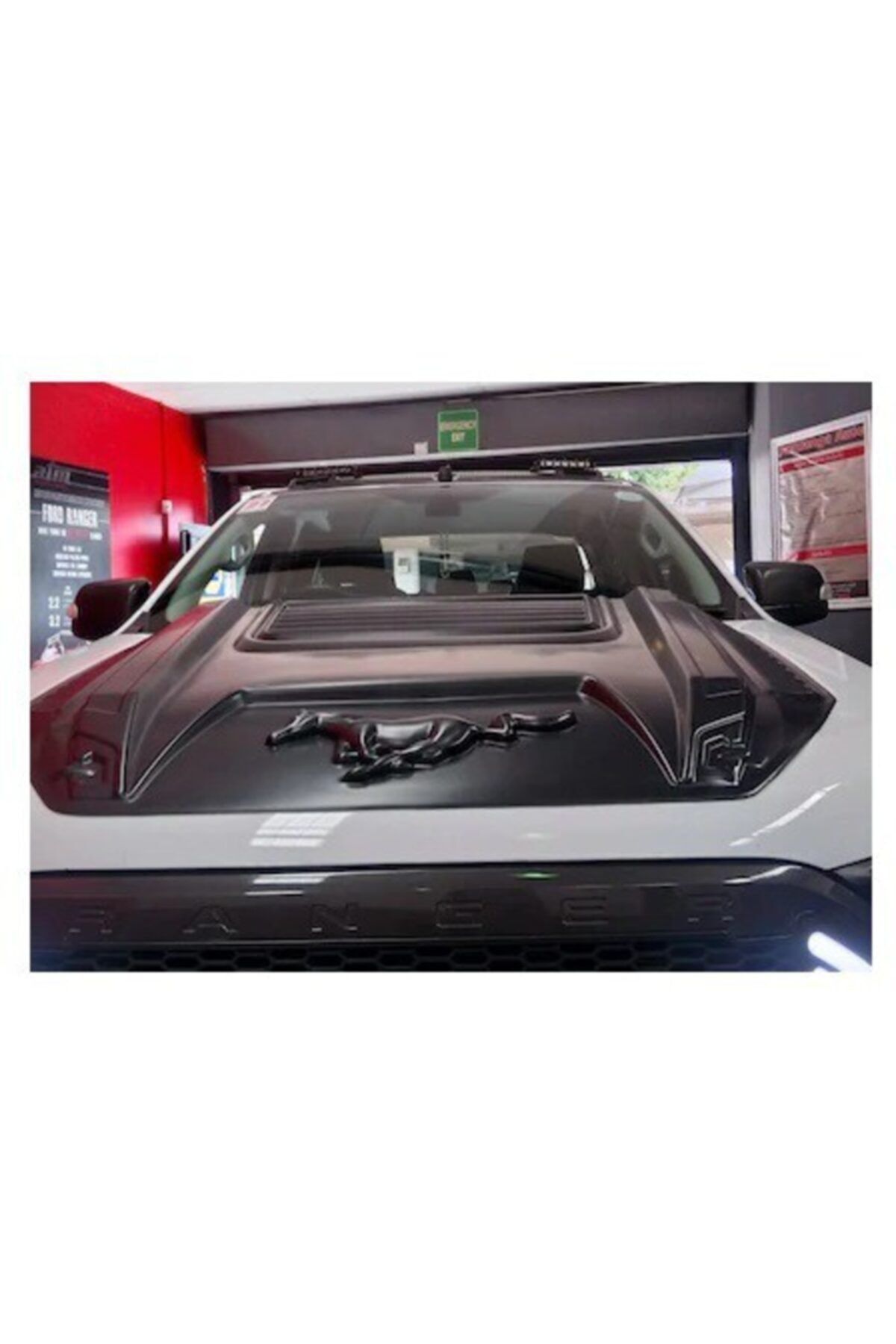NilparTuning Ford Ranger Mustang Logolu Uyumlu Kaput Kaplama