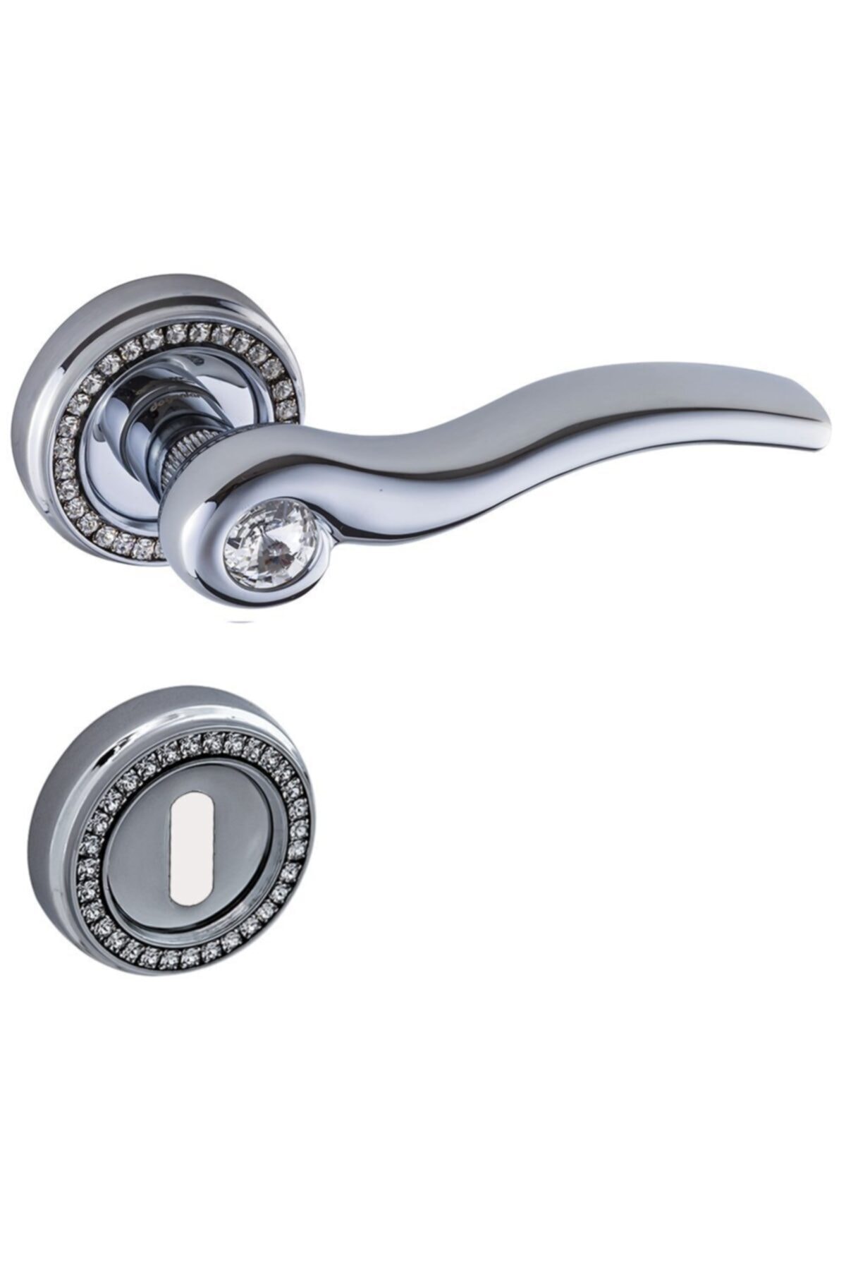 DOĞANLAR KAPI KOLLARI Doğanlar Dilek Krom Rozetli Kapı Kolu