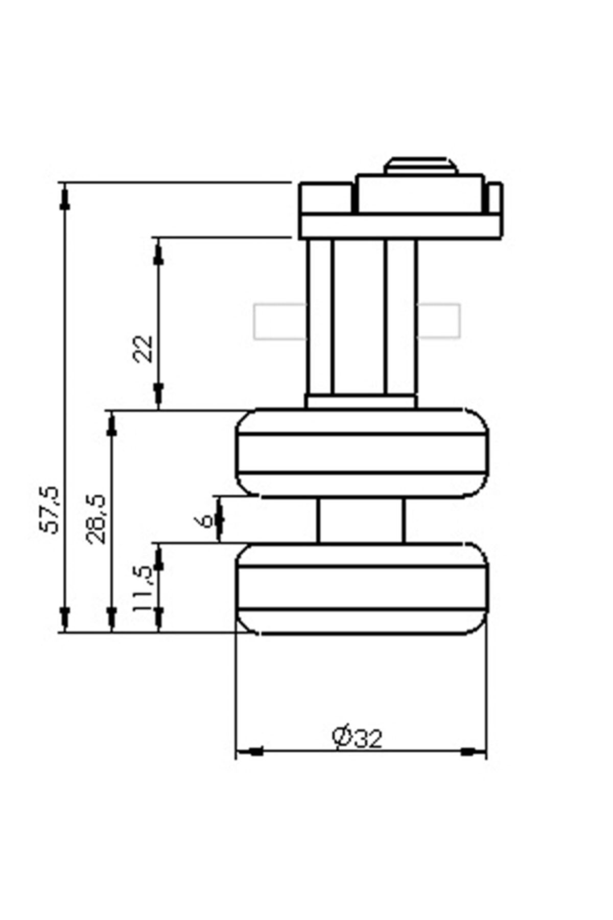 AYRINTISHOP Katlanır Cam Balkon Tekerlekleri Metal Kilitli Model Rulmanları 1 Kalite