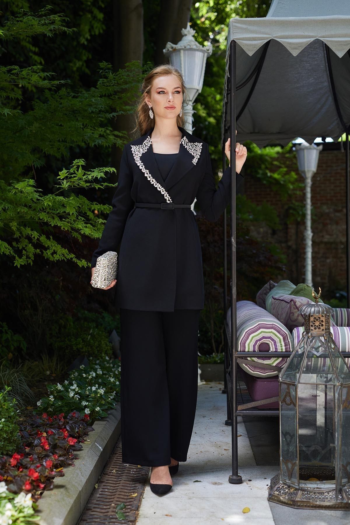 Senna Design 4329 Senna Ceket - Siyah