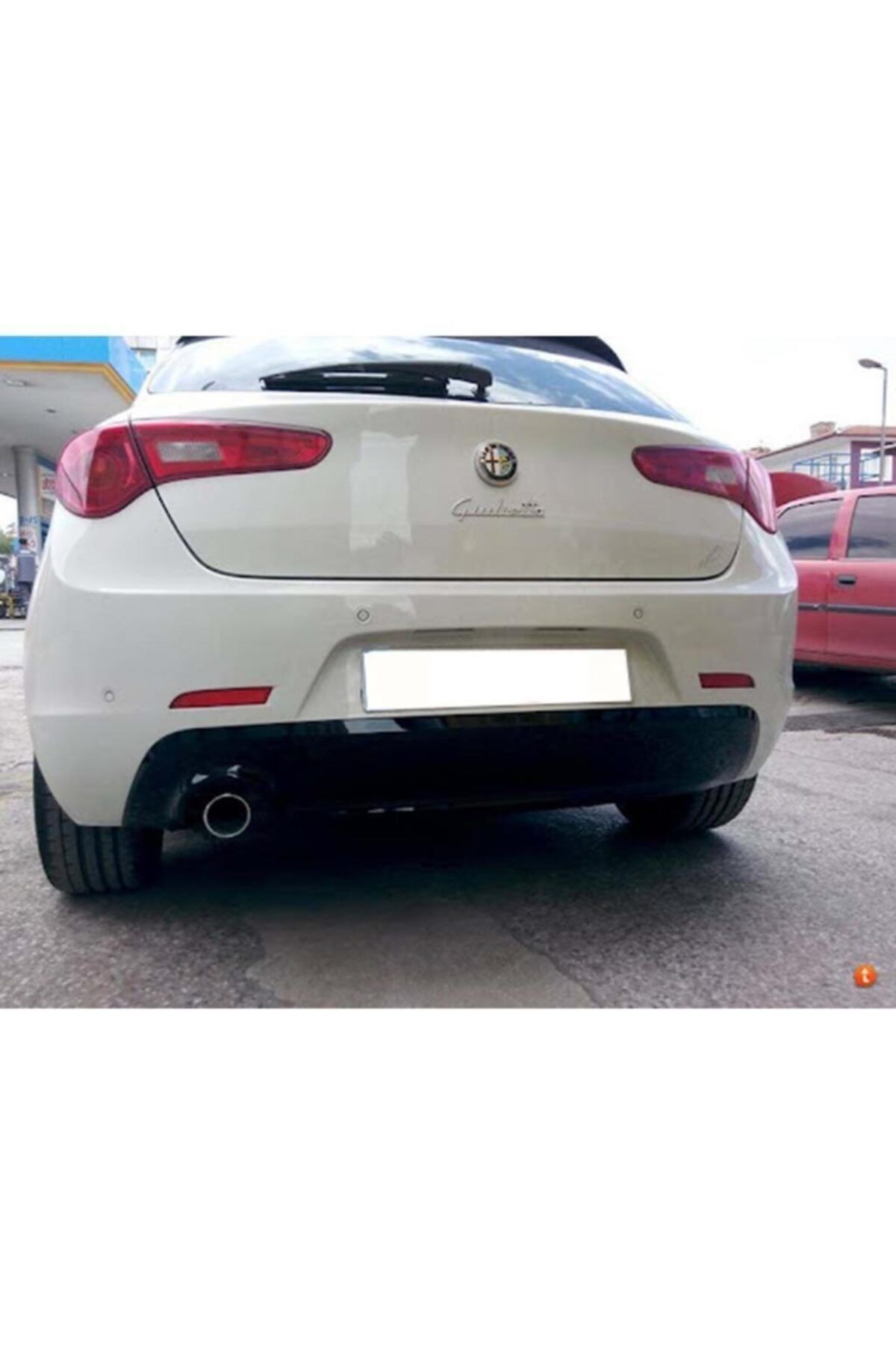 NilparTuning Alfa Romeo Uyumlu Giuletta Difüzör Tek Çıkış Plastik Parlak Siyah