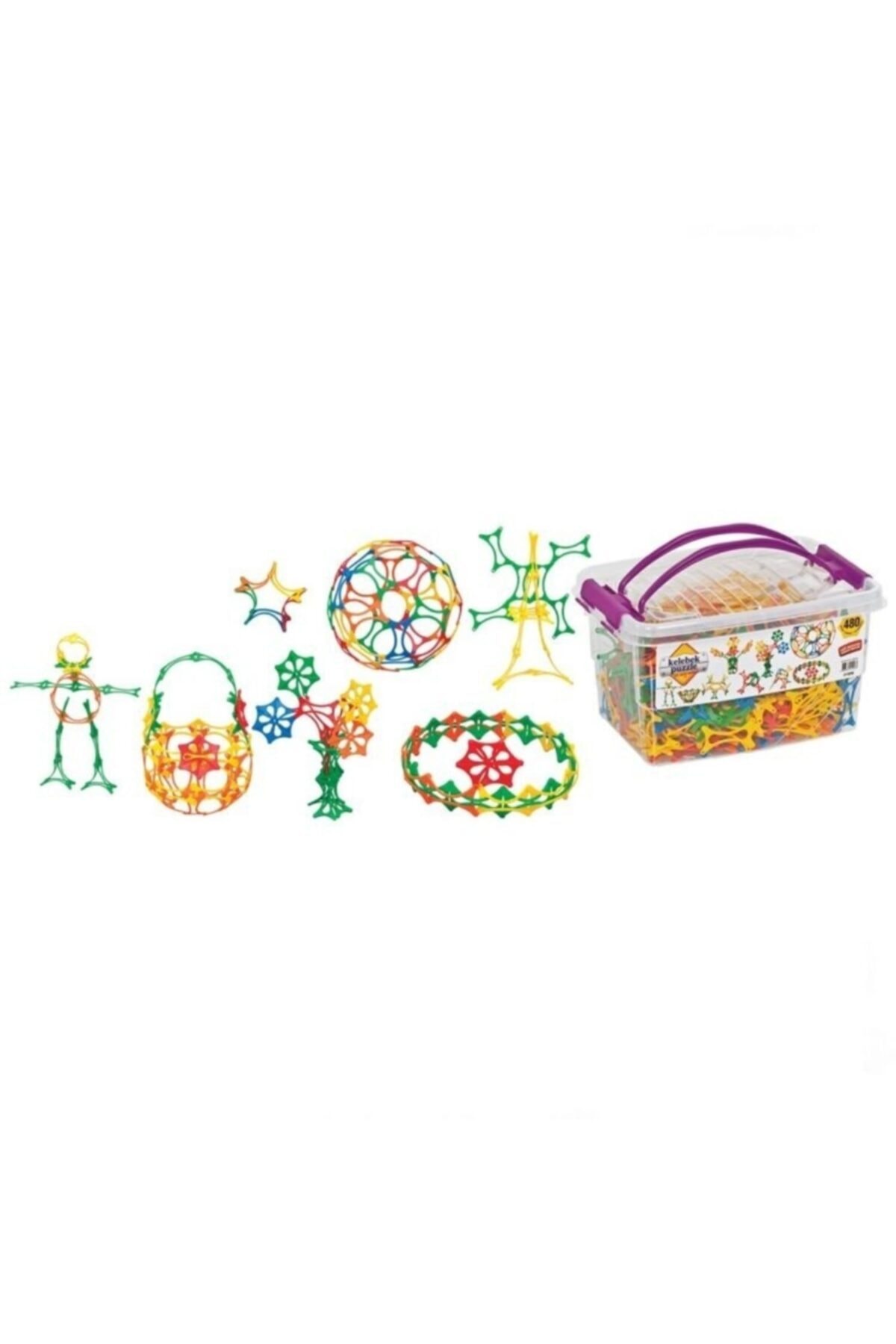 Burnis Toy Gerçek Dede Kelebek Puzzle Box Eğitici Şekiller 480 Parça 99