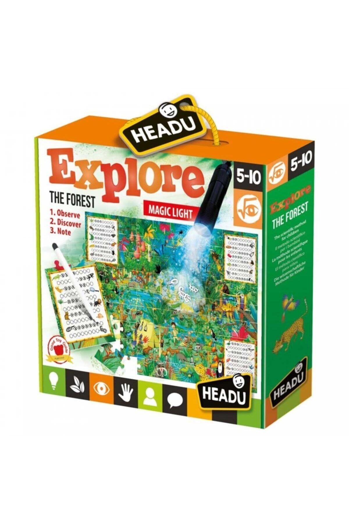 Burnis Toy Trend Headu 70 Parça Ormanı Keşfedin Sihirli Fenerli Puzzle Fırsat