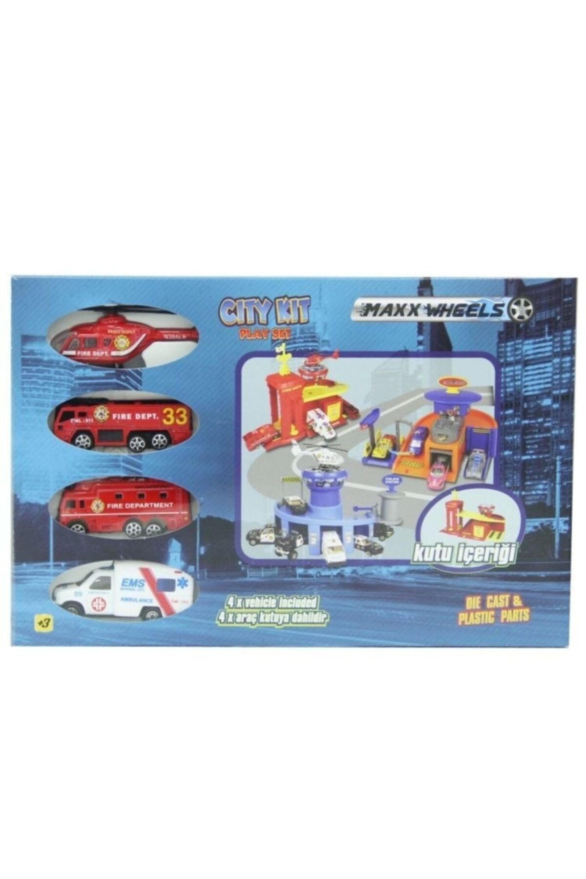 Burnis Toy Trend Sunman Mini Acil Kurtarma Garaj Seti Fırsat