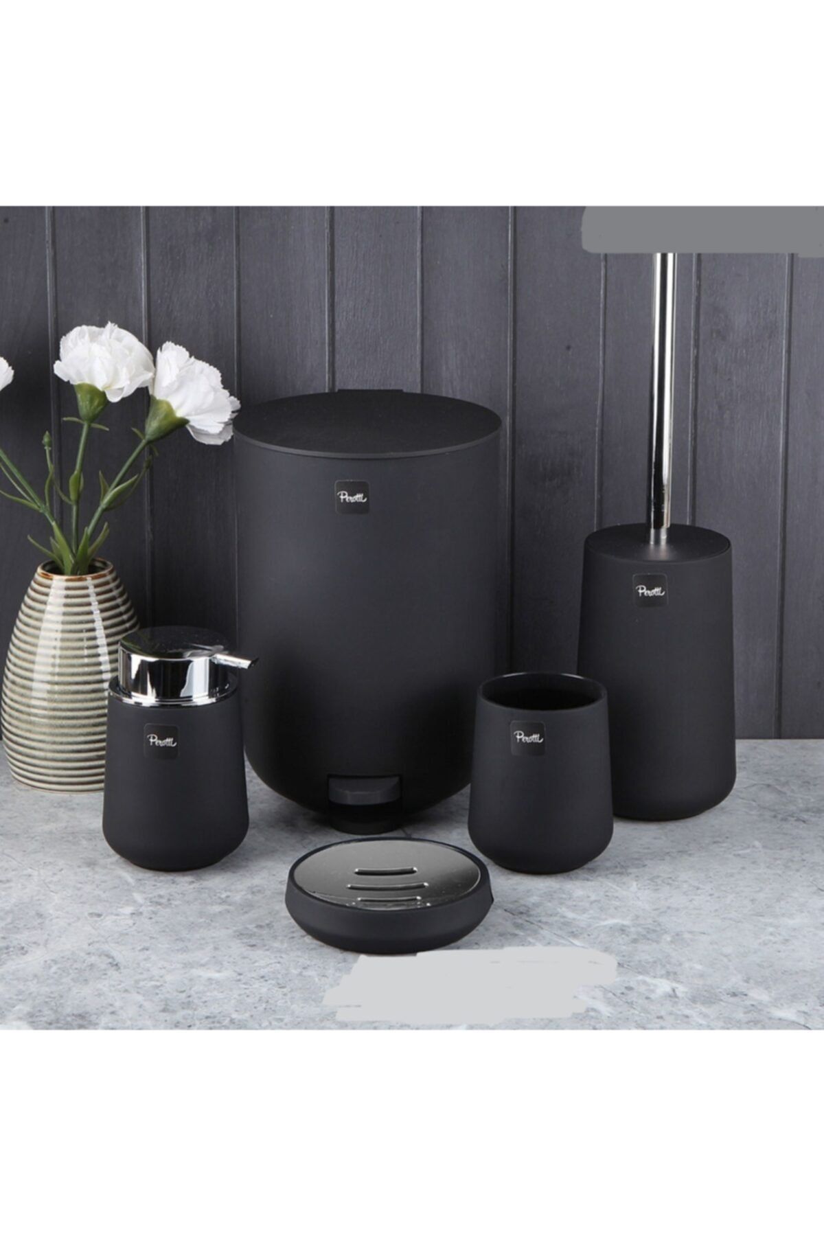 Perotti Lucas Sılver Black Banyo Takımı 5 Prc.kovalı 13465 4244
