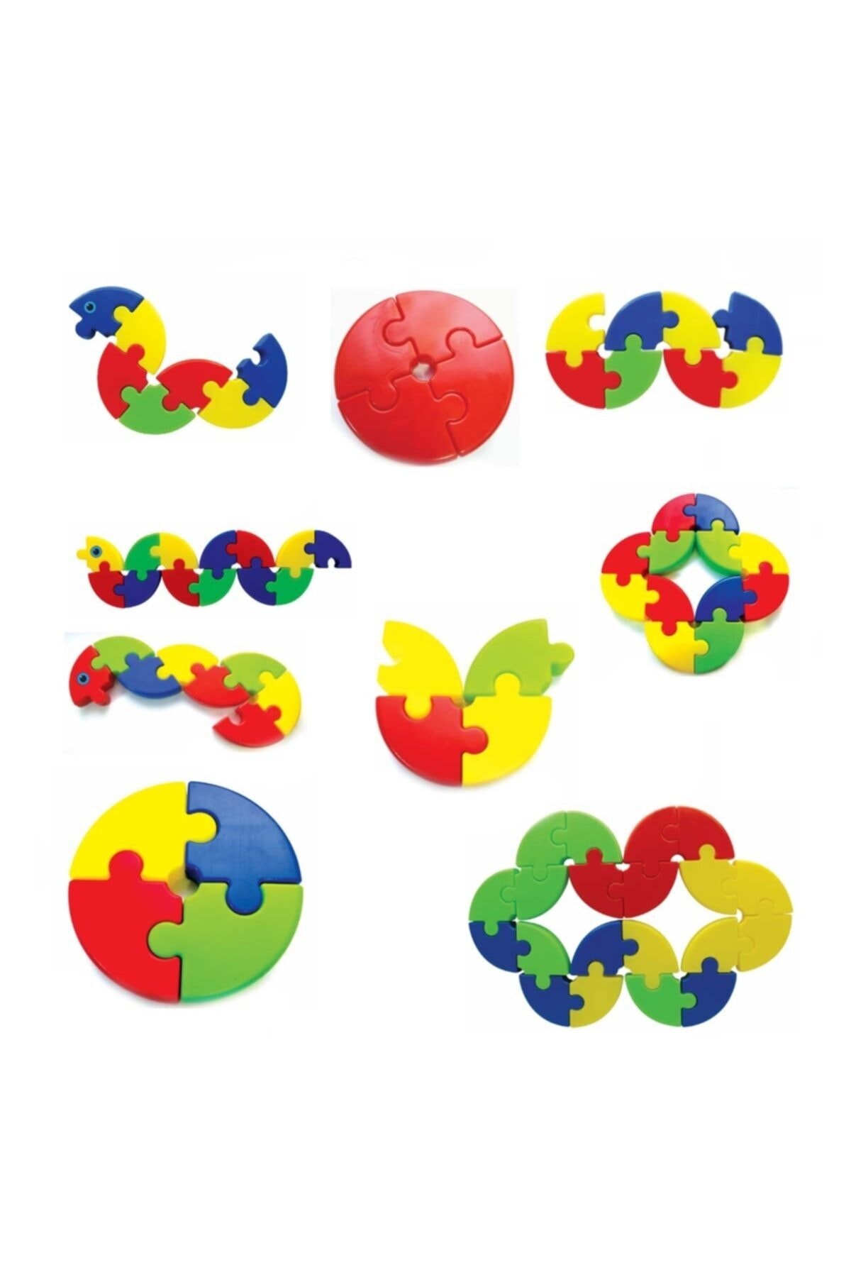 Burnis Toy Kampanya King Kids Yuvarlak Şekiller 72 Parça Fırsat