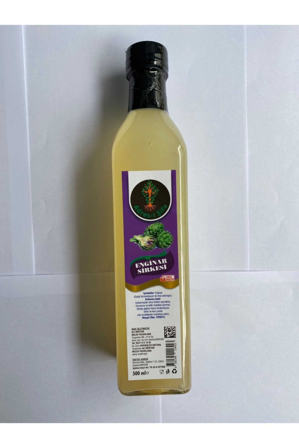 Adresi Şifa Enginar Sirkesi 500 Ml