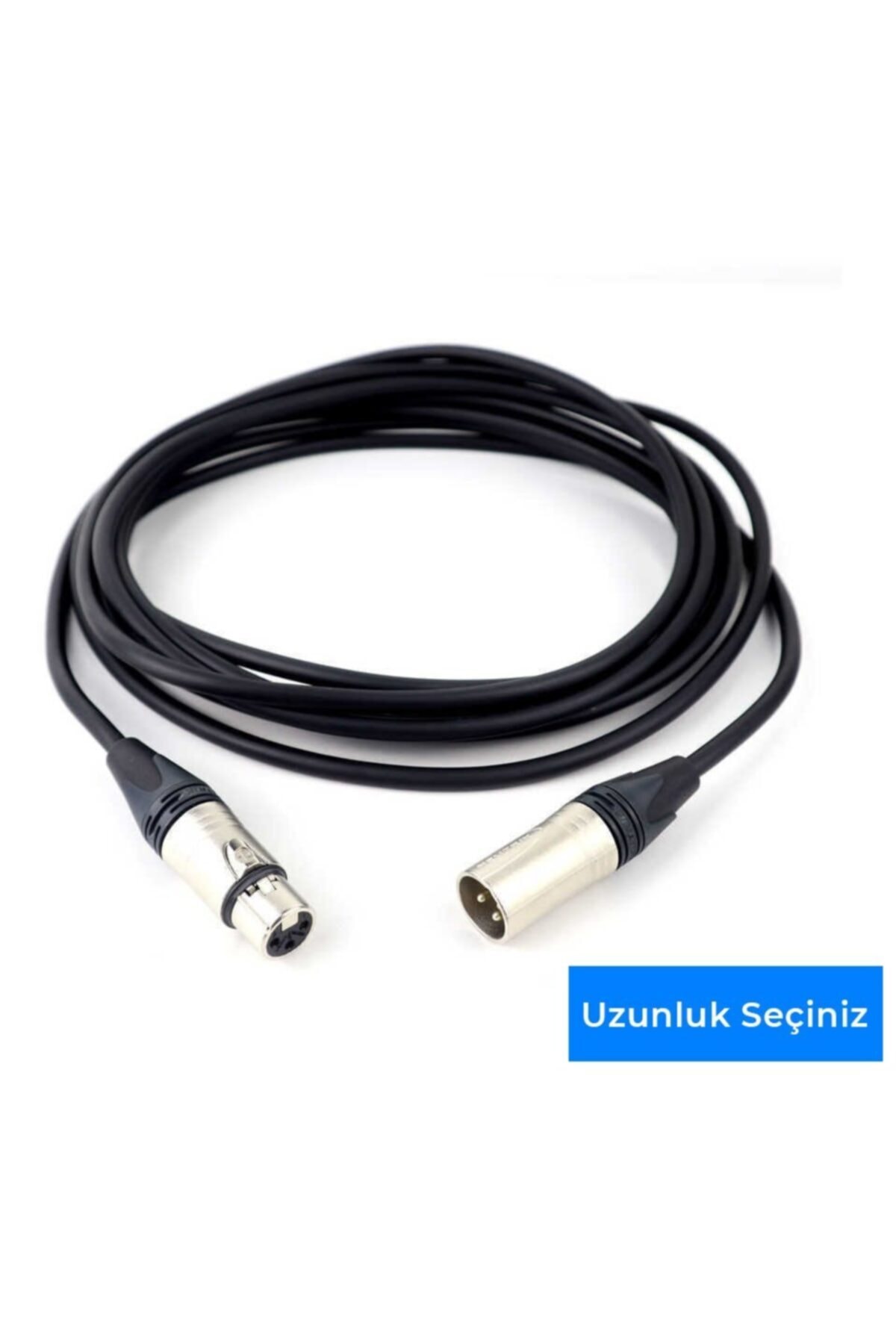 Klotz & Neutrik Balanslı Xlr Erkek - Xlr Dişi Hoparlör - Mikrofon Kablosu Mavi - 6 Metre