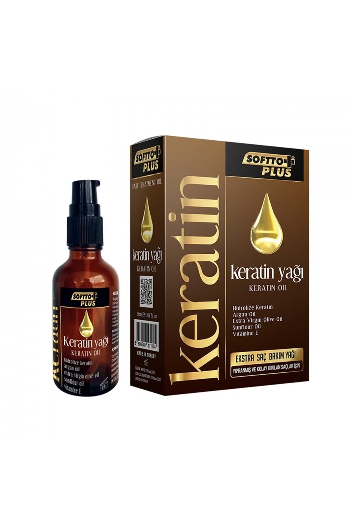 Softto Plus Keratin Yağı 50 Ml
