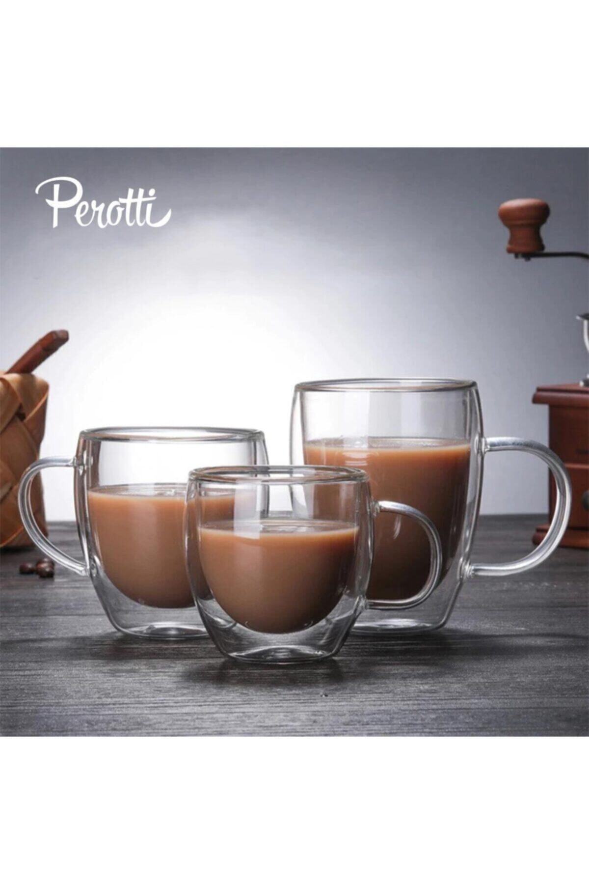 Perotti Çift Cidarlı 300ml Cam Kupa 12474 Fma02142