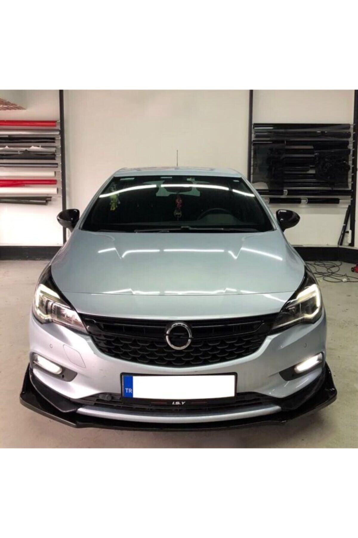 OTO H.İ.T. Opel Astra K Esnek Ayarlanabilir 3 Parça Kanatlı Piano Black Ön Lip