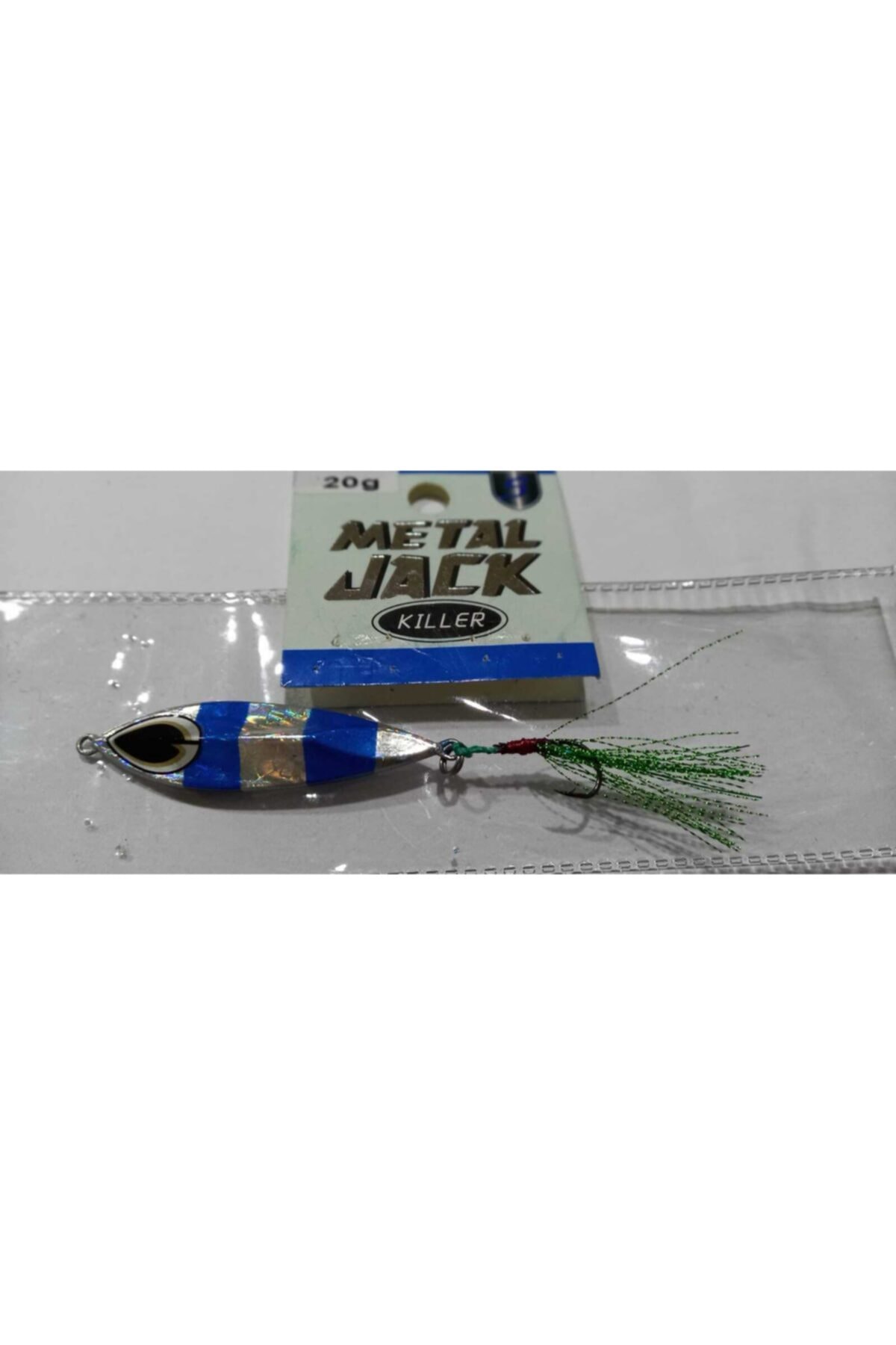 KILLER Metal Jack Fosforlu Zebra Kaşık 20gr- Mavi