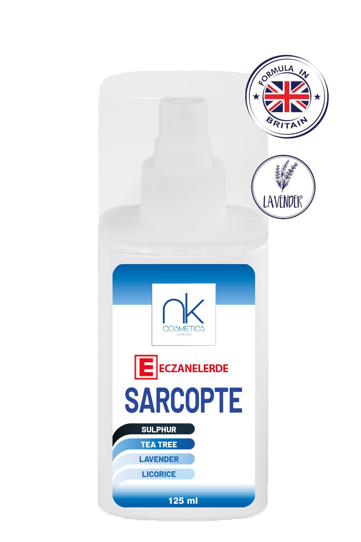 NK Cosmetics Sarcopte Uyuz Ve Kaşıntı Vücut Losyonu Lavanta Kokulu 125 Ml