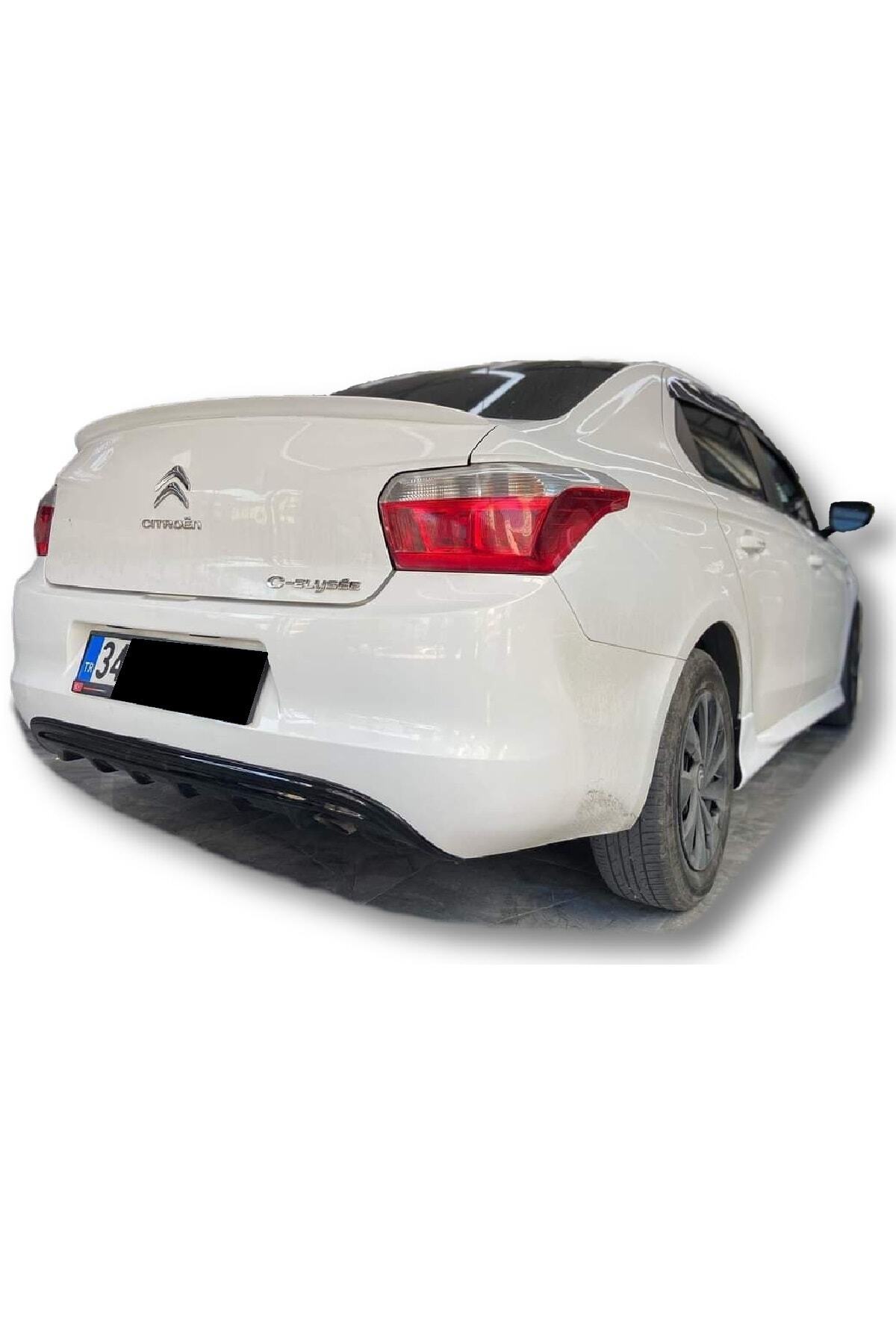 SM Auto Cıtroen C Elysee Uyumlu Arka Tampon Difüzörü Plastik Piano Black