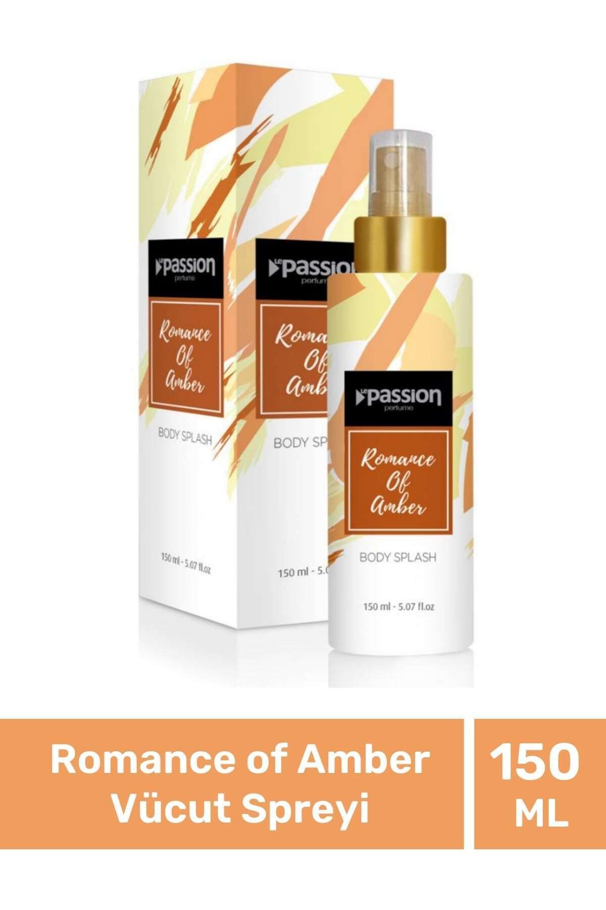 LE PASSİON PERFUME Romance Of Amber Gün Boyu Kalıcı Nemlendirici Bakım Body Splash Vücut Spreyi 150 ml