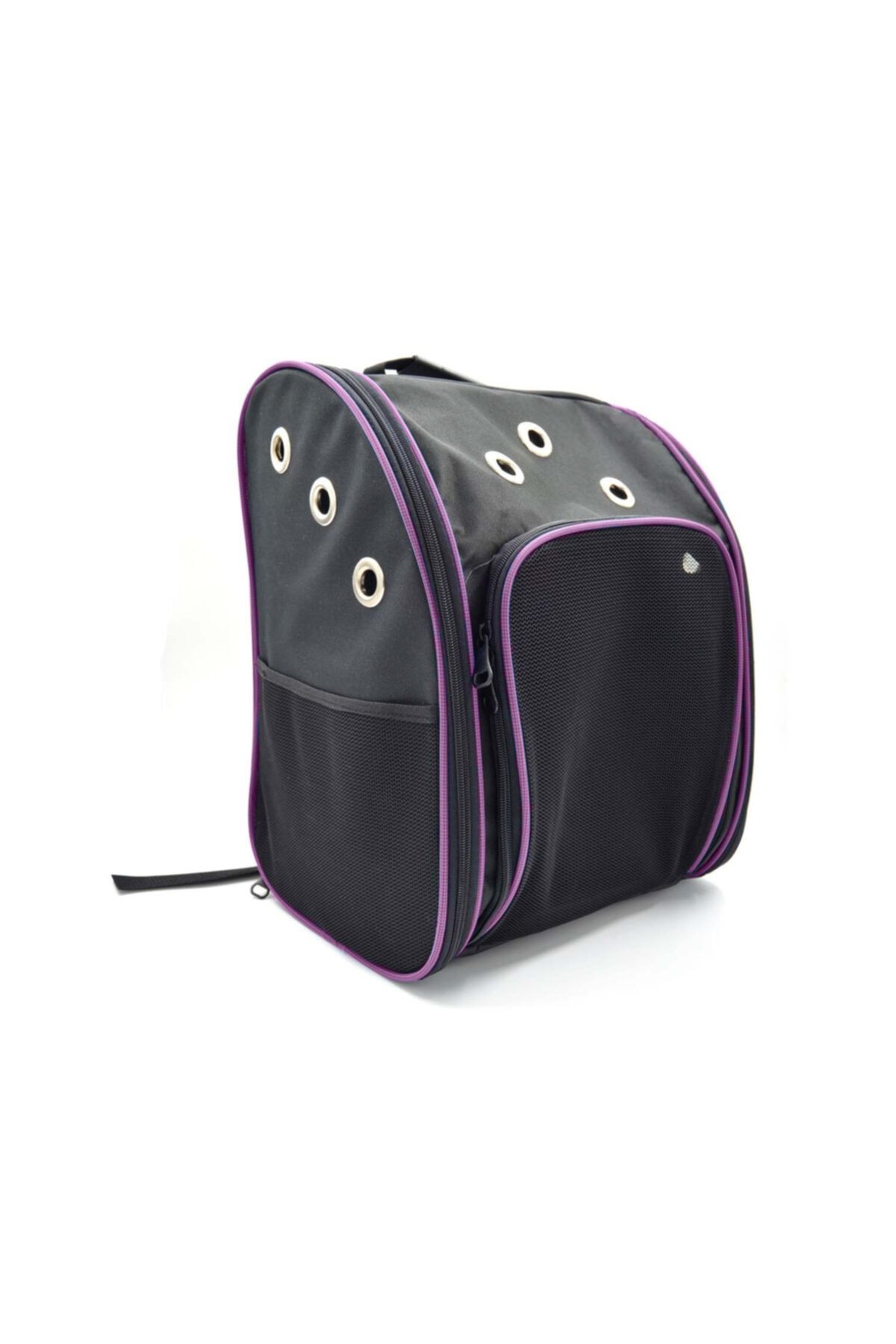 Maxisol Flybag Kedi Köpek Sırt Taşıma Çantası Fileli (28*32*40 Cm) Mor