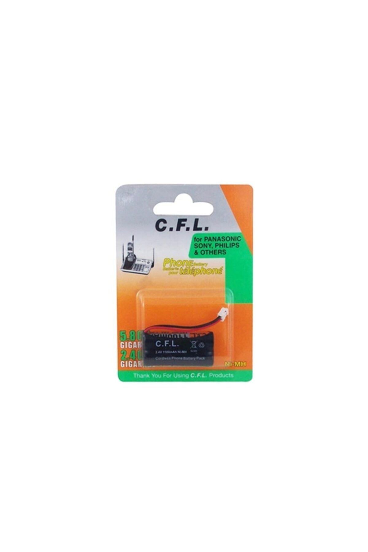 CFL Telsiz Telefon Pili Panasonıc 2.4v Ni-mh 1100mah