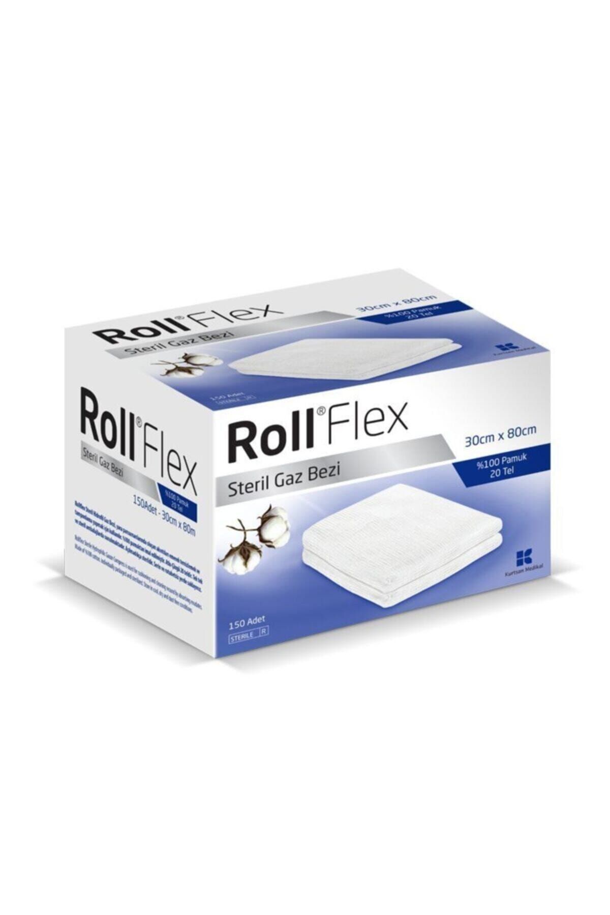 roll flex Roll Steril Gazlı Bez 30cm X 80cm 150 Adet (75 PAKET)