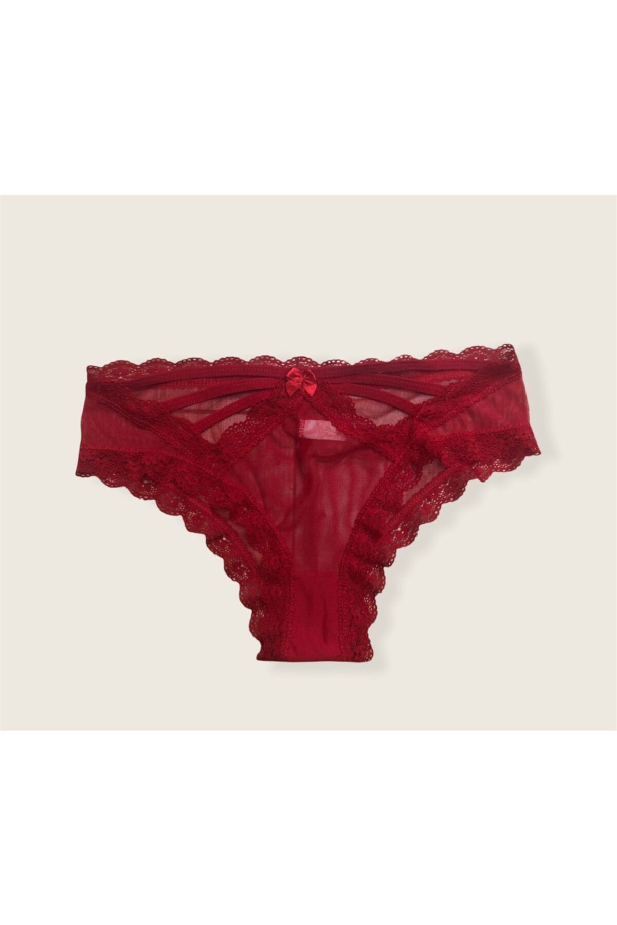 DON AMOR Kırmızı Dantelli Slip