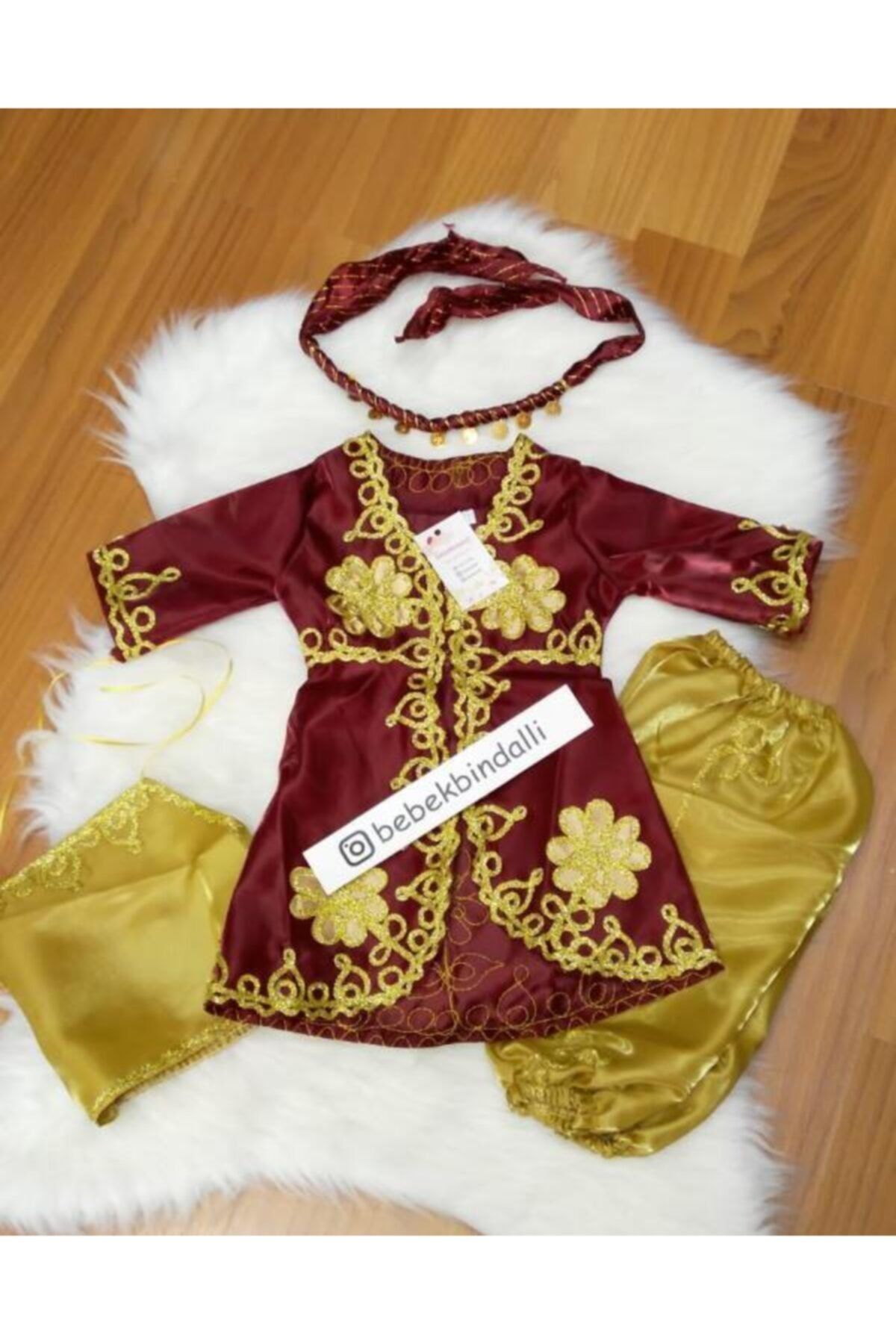 Bebek Bindallı Kınalık Kaftan Seti