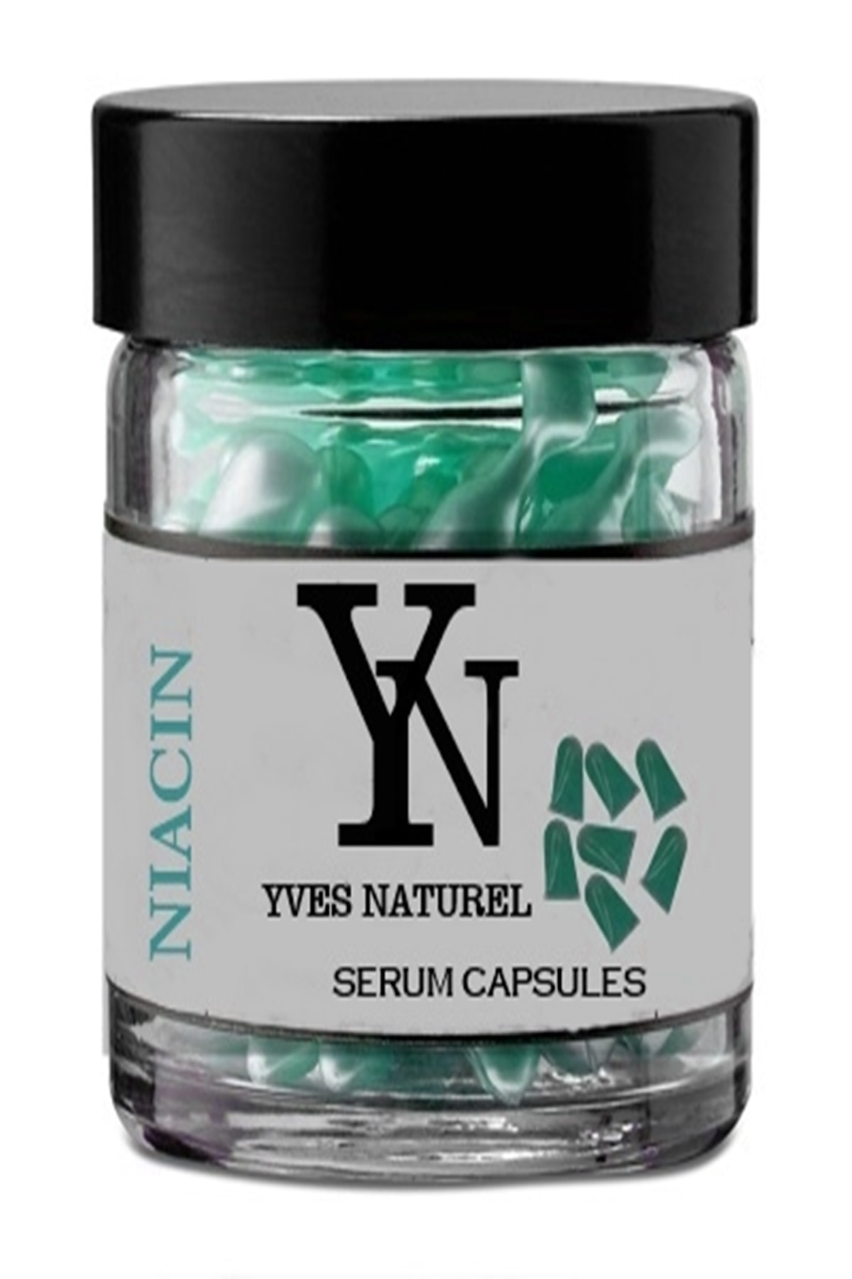 Yves Naturel Niacinamide Kapsül - %5 Niasinamid & Hyaluronik Asit- 30 Kapsül-lekeler & Akne & Kırışıklıklar
