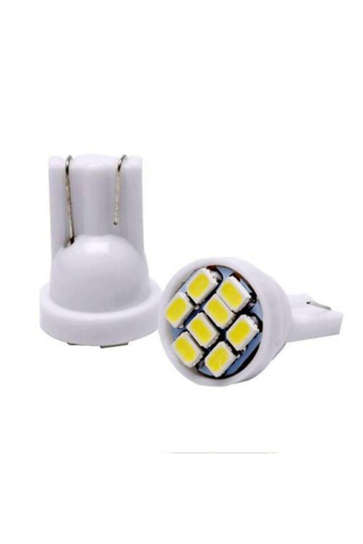 gürlerotoaksesuar T10 Led Ampül Park Led Plaka Led 12v Beyaz 2 Adet