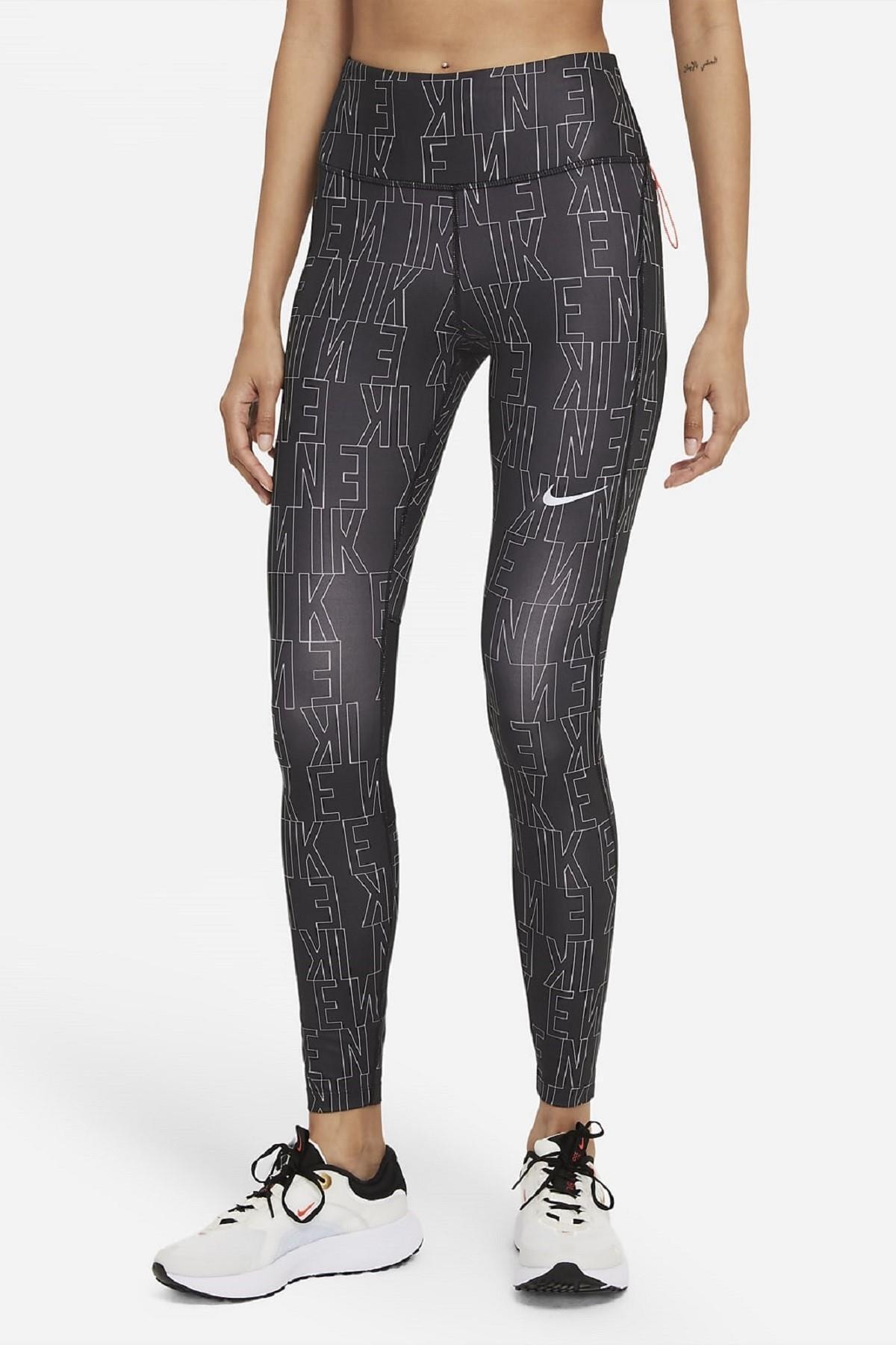 Nike Epic Faster Run Division Toparlayıcı Koyu Siyah Kadın Tayt