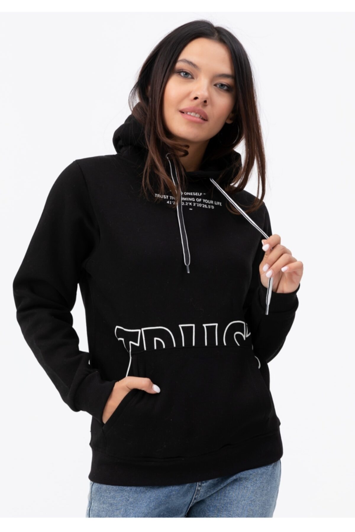 AYS BUTİK SLD Kanguru Cep Kapüşonlu Sweat