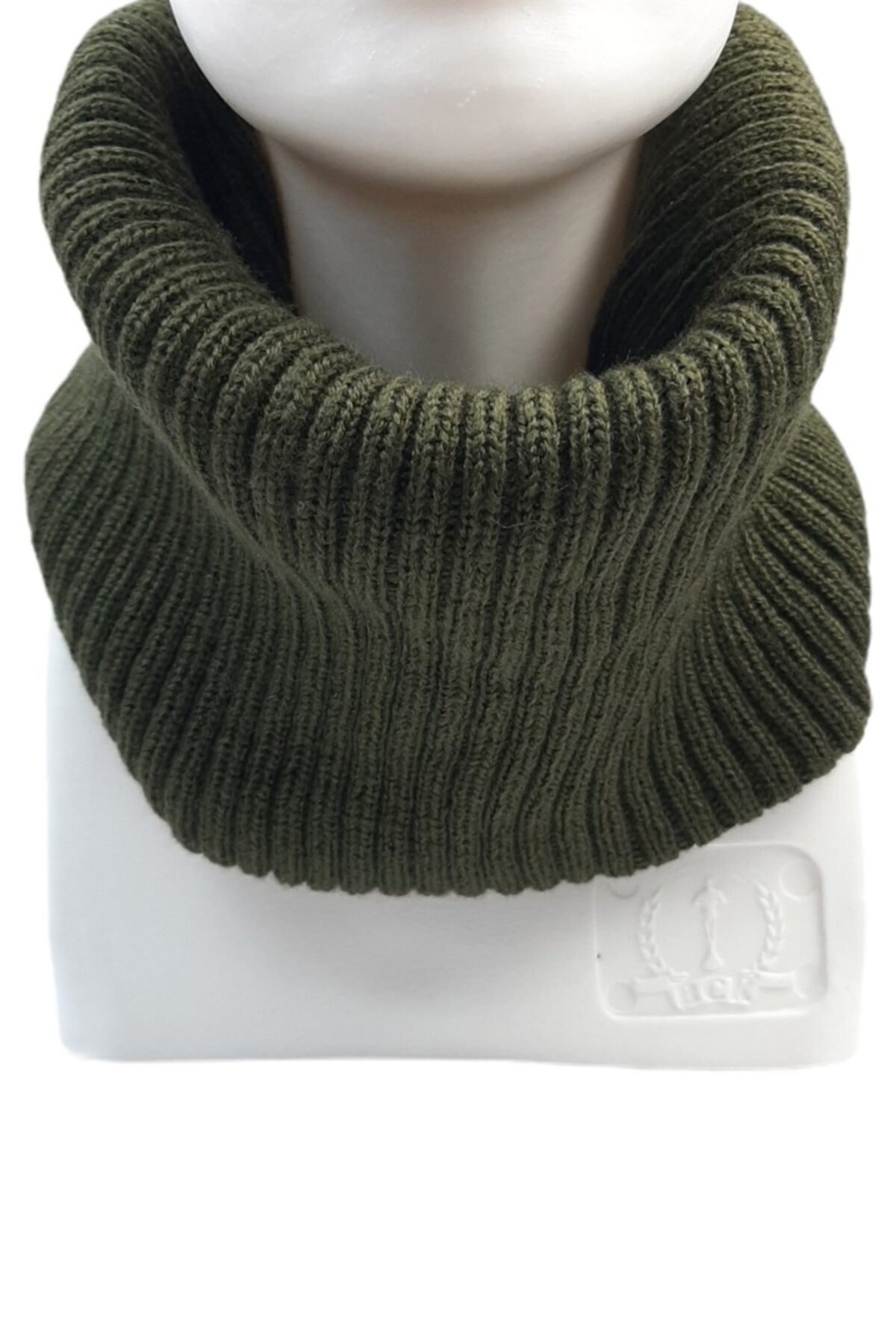 Kamus Triko Kadın Boyunluk Haki Yeşili