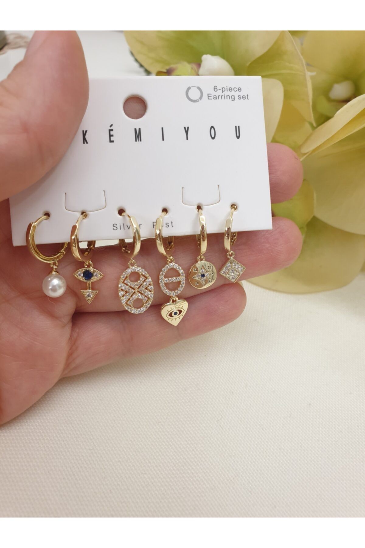 FY AKSESUAR 6 Lı Set Küpe