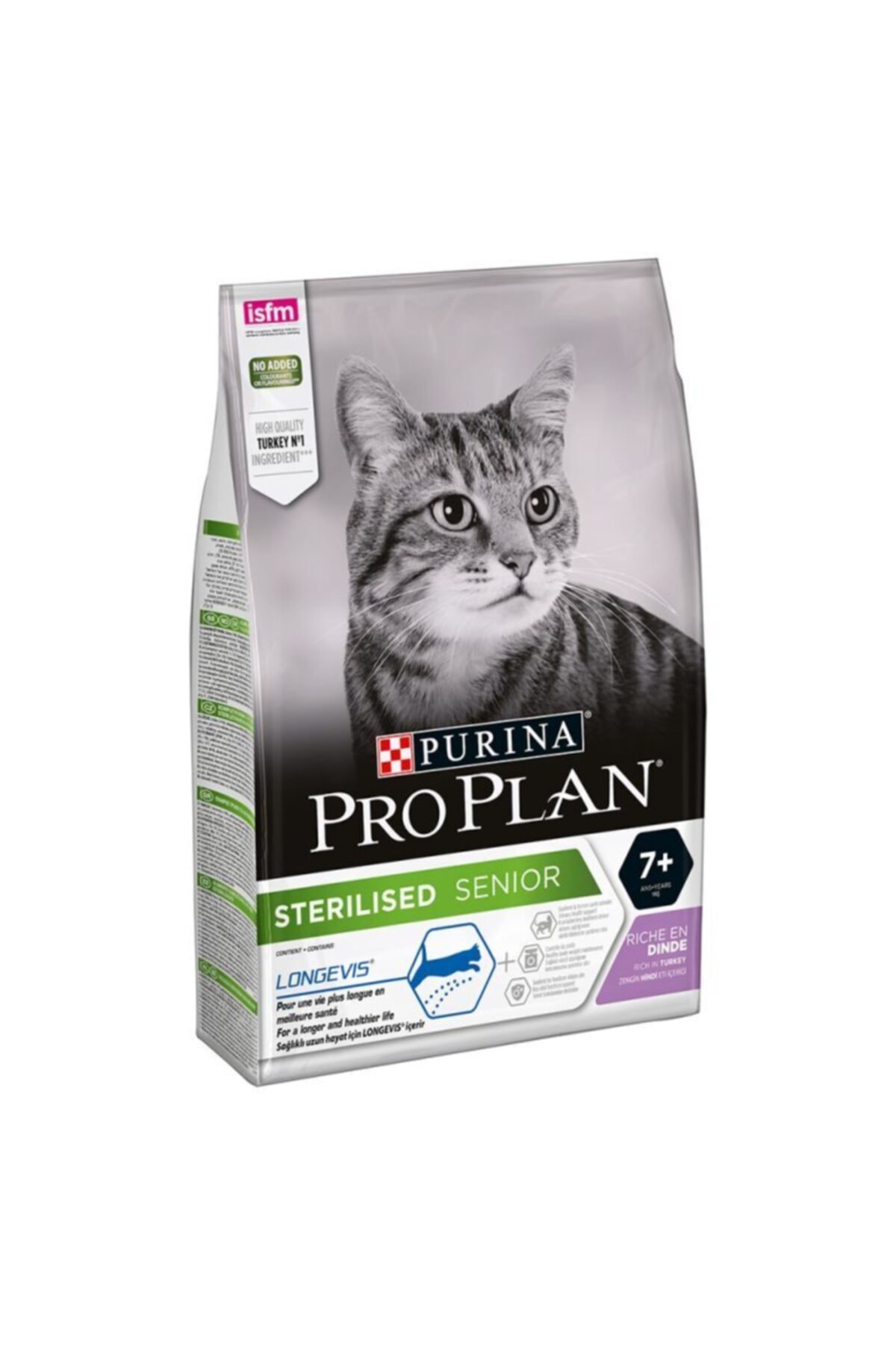 Proplan Sterilised Senior 7+ Hindili Kısır Kedi Maması 3 Kg Ileri Yaş Yaşlı Kısır Kediler Için