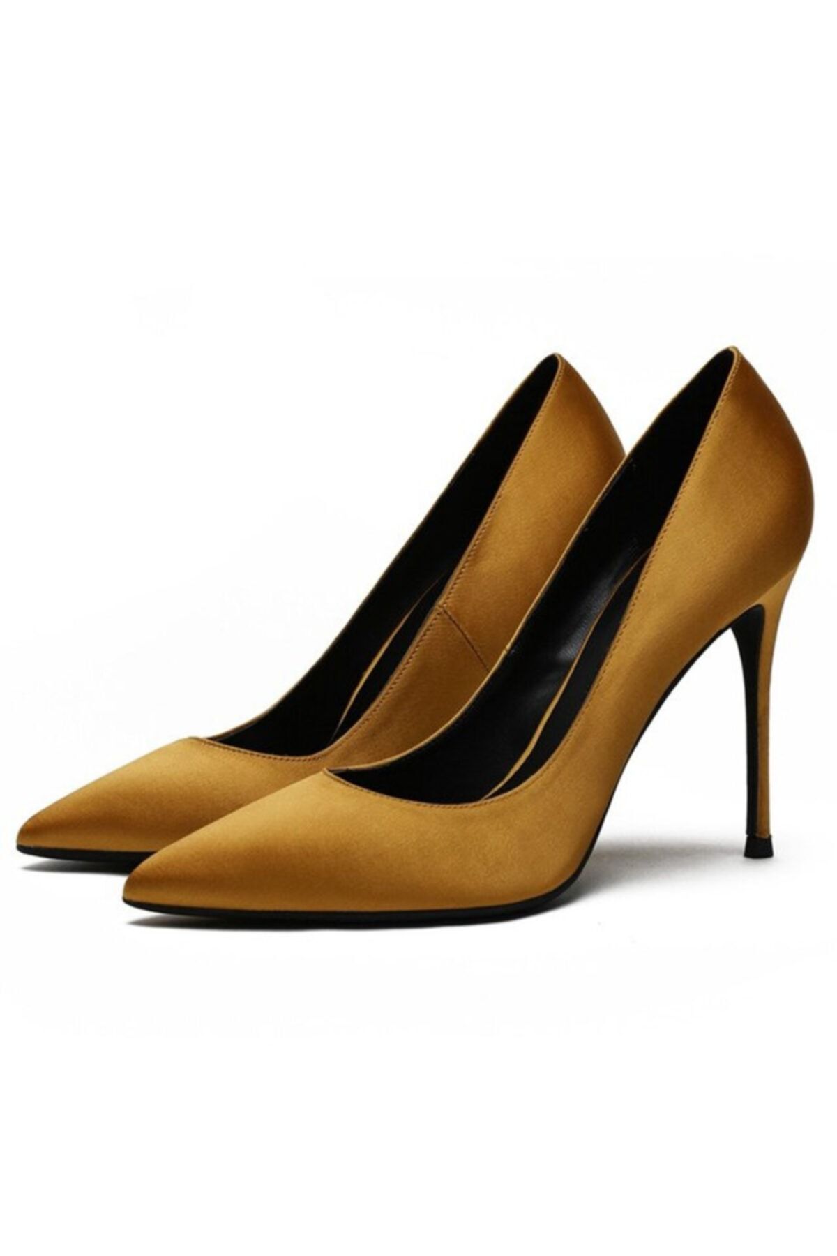 Picky Rose , Bal Rengi Saten 10cm Topuk Stiletto