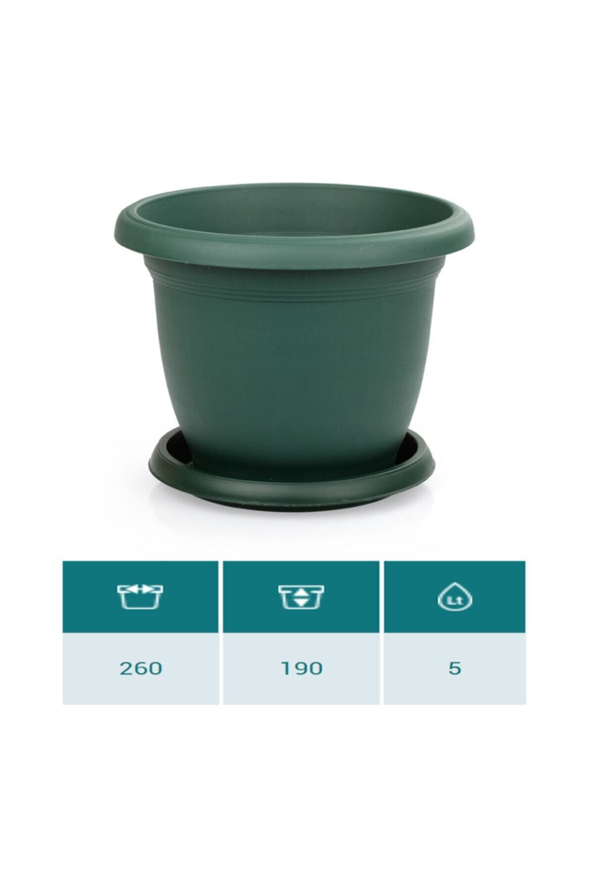 SERİNOVA Villa Saksı 5 Litre Yeşil