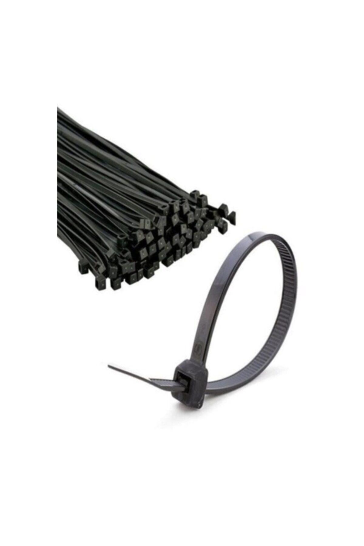 ZENİTH 2x100 Adet 3.6x300 Mm Siyah Cırt Kelepçe Kablo Bağı Klips 200 Adet
