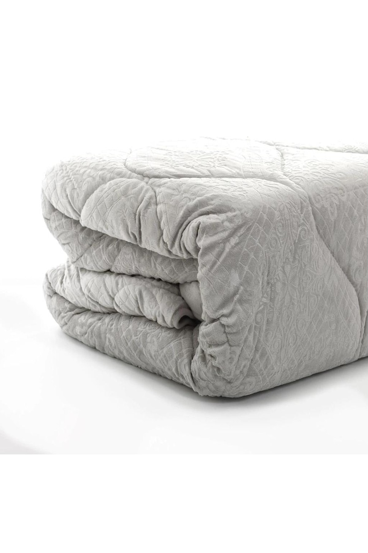 Merinos Fashion Micro Çift Kişilik Yorgan Bade Açık Gri