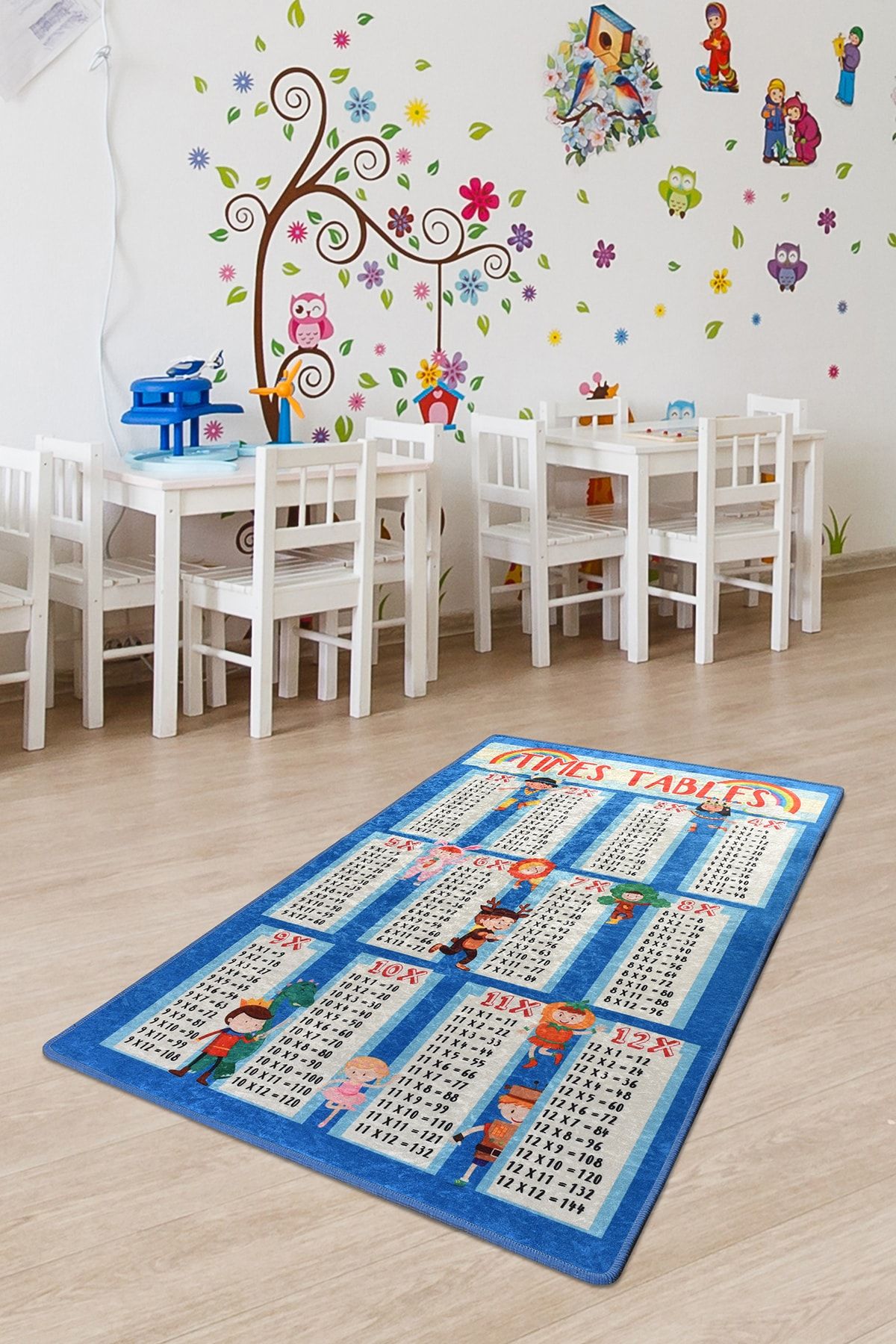 Dolce Tocco Modern Tasarım Dt2984 Bebek Çocuk Kreş Oyun Halısı Leke Tutmayan Yıkanabilir Kaymaz Taban
