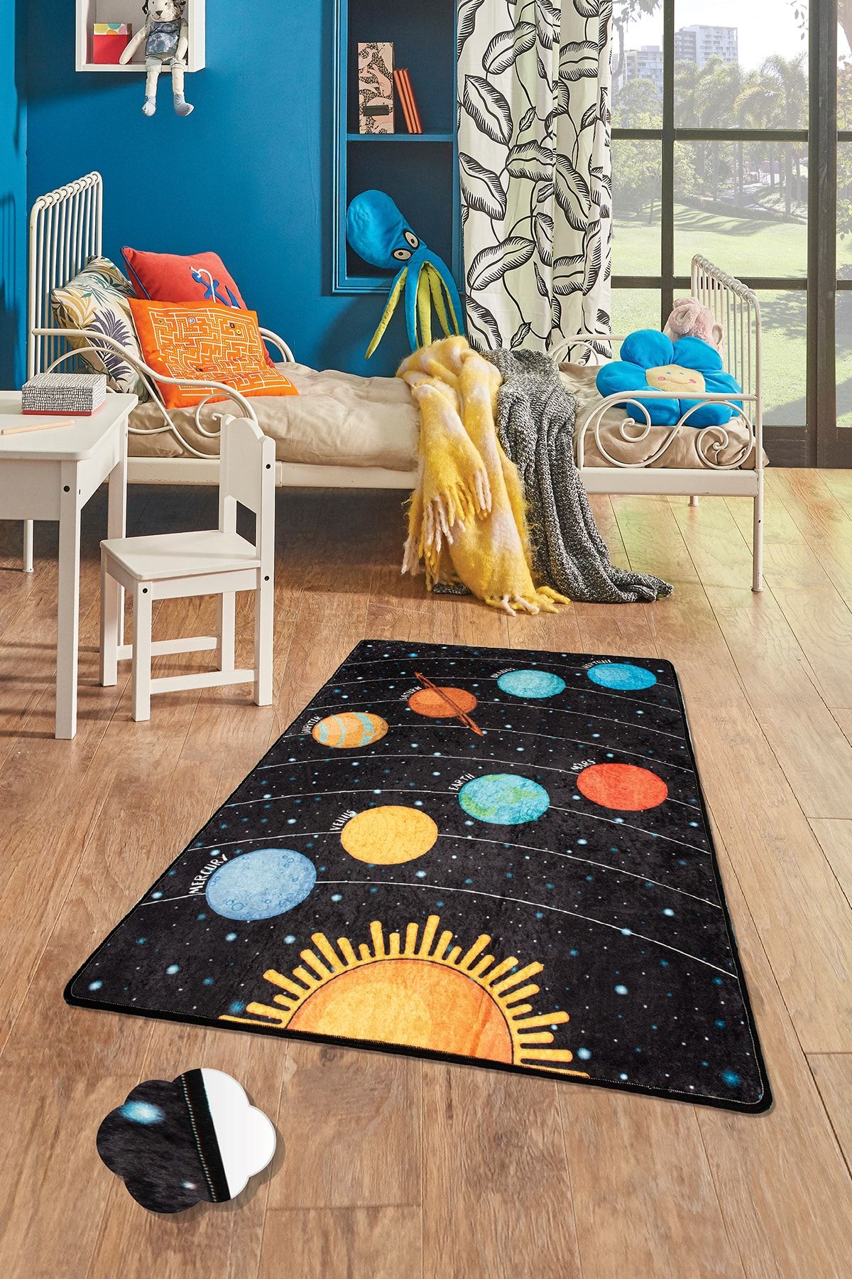 Dolce Tocco Modern Tasarım Dt2920 Bebek Çocuk Kreş Oyun Halısı Leke Tutmayan Yıkanabilir Kaymaz Taban