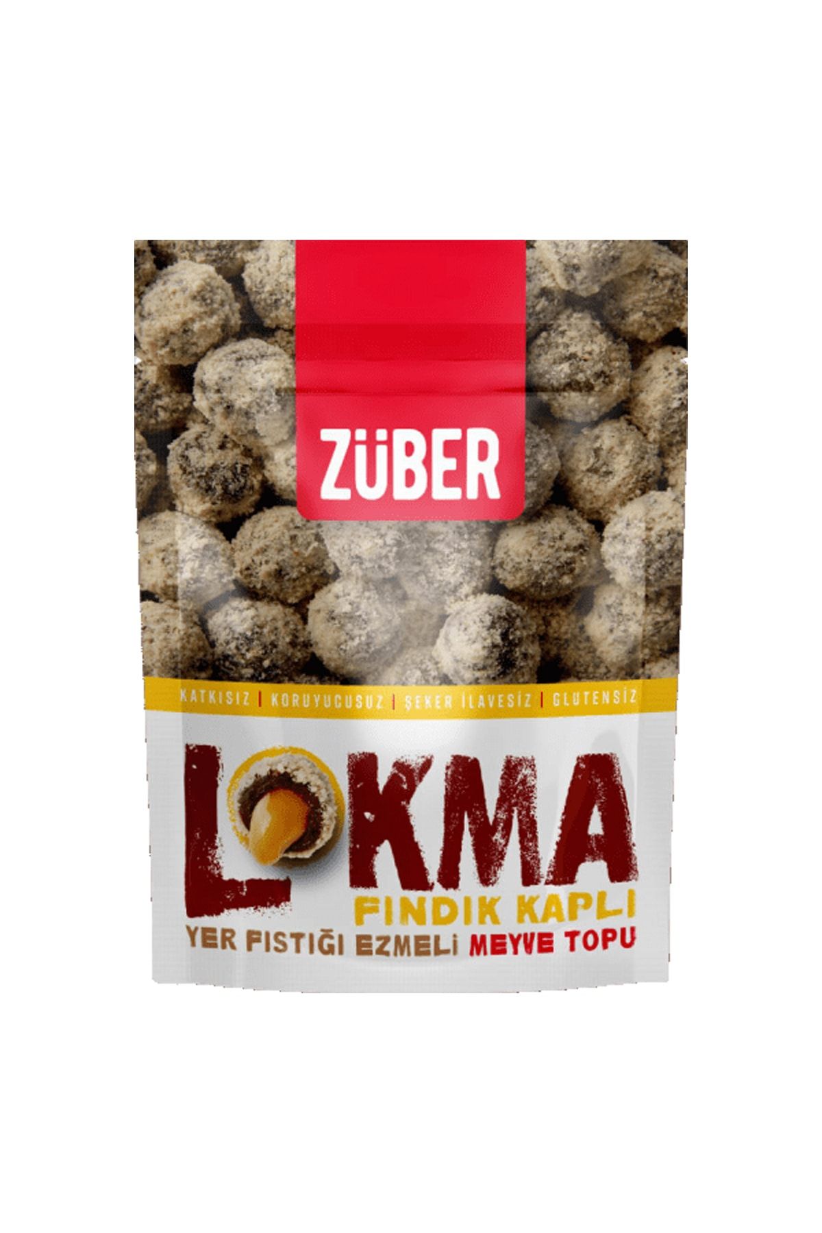 Züber Fındık Kaplı Fıstık Ezmeli Meyve Topu