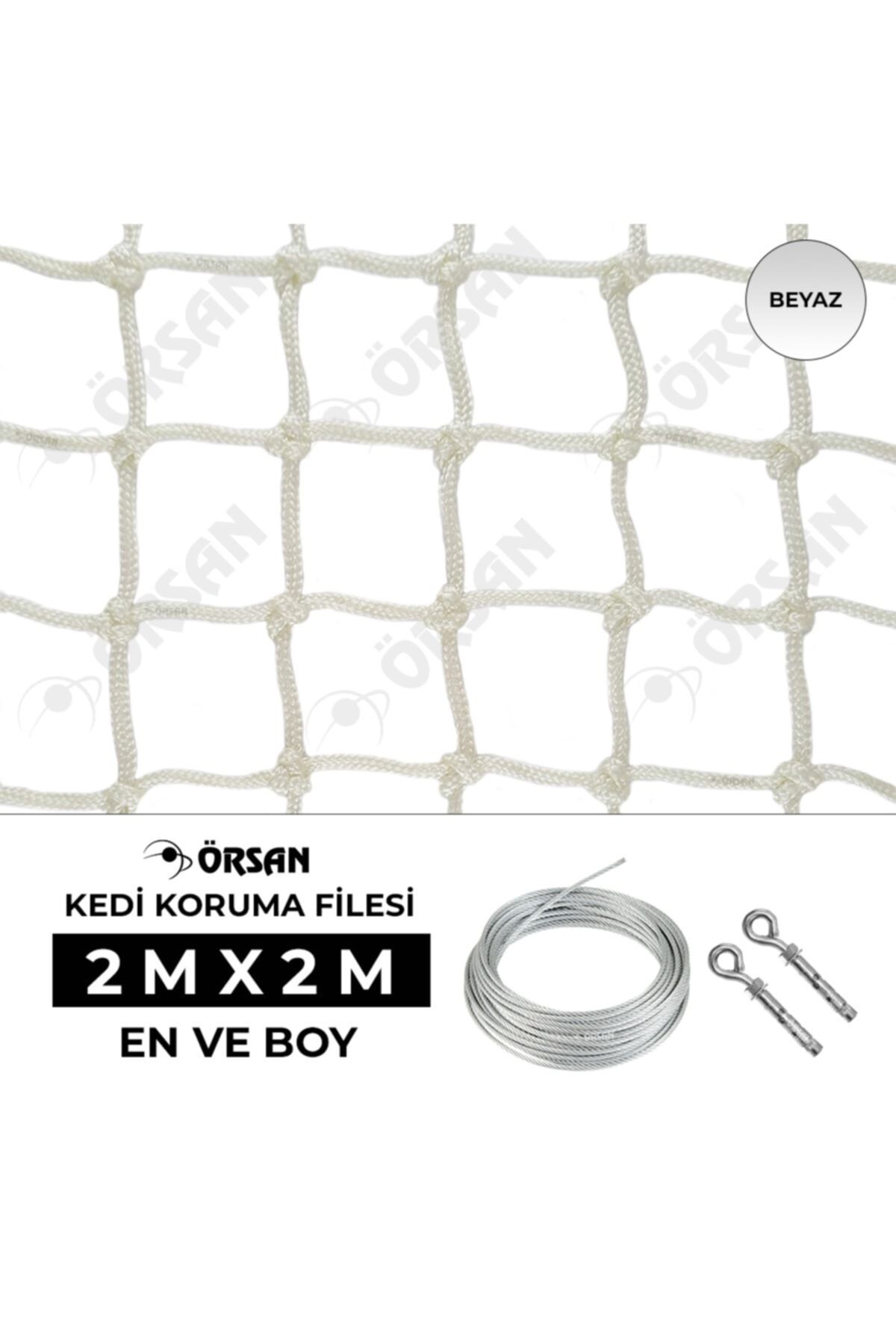 Örsan File Kedi Filesi 2mx2m Beyaz - Kedi Balkon Filesi - Kedi Koruma Filesi