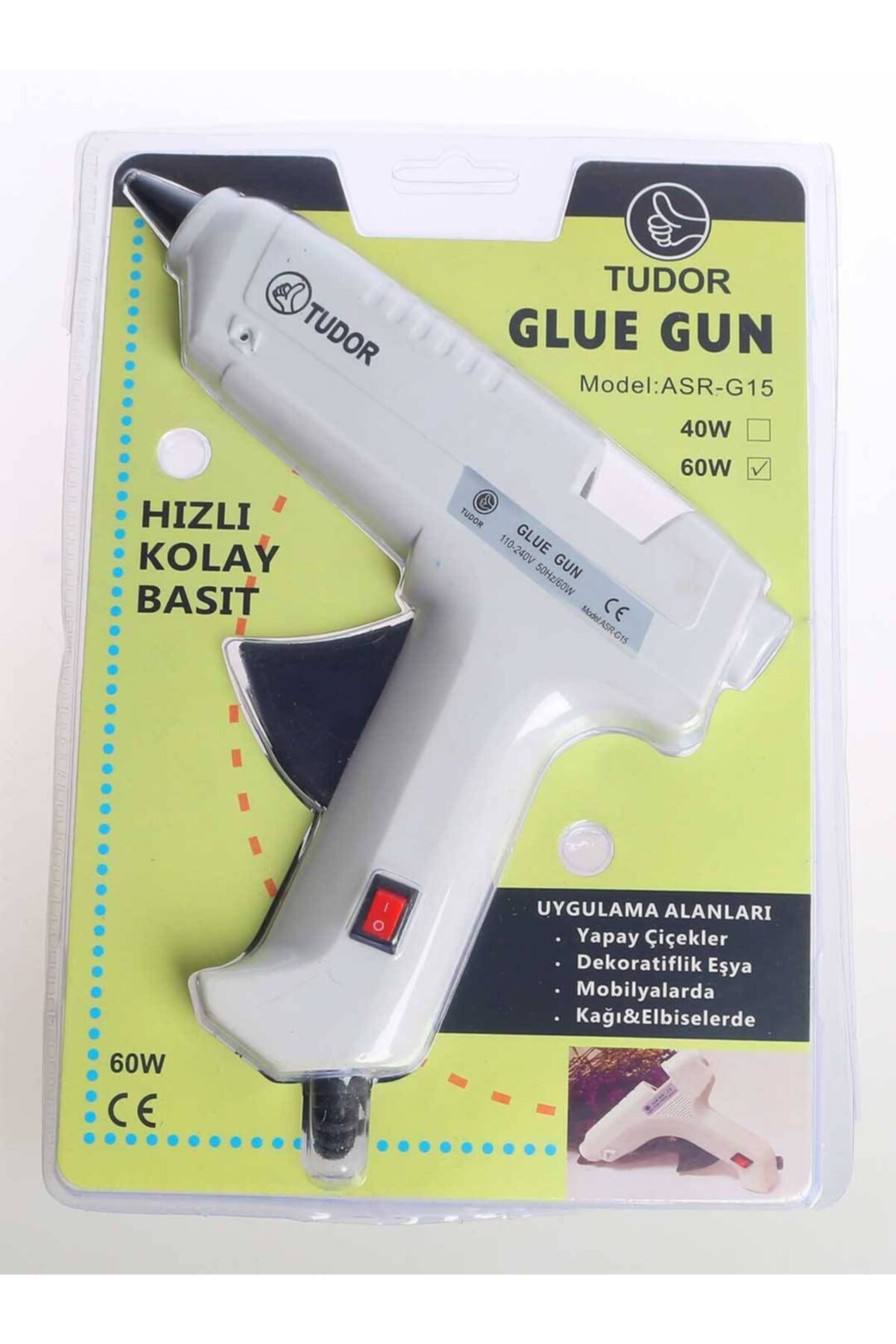 BEKA Sıcak Silikon Tabancası 60w Aç/kapa Düğmeli Asr-g15