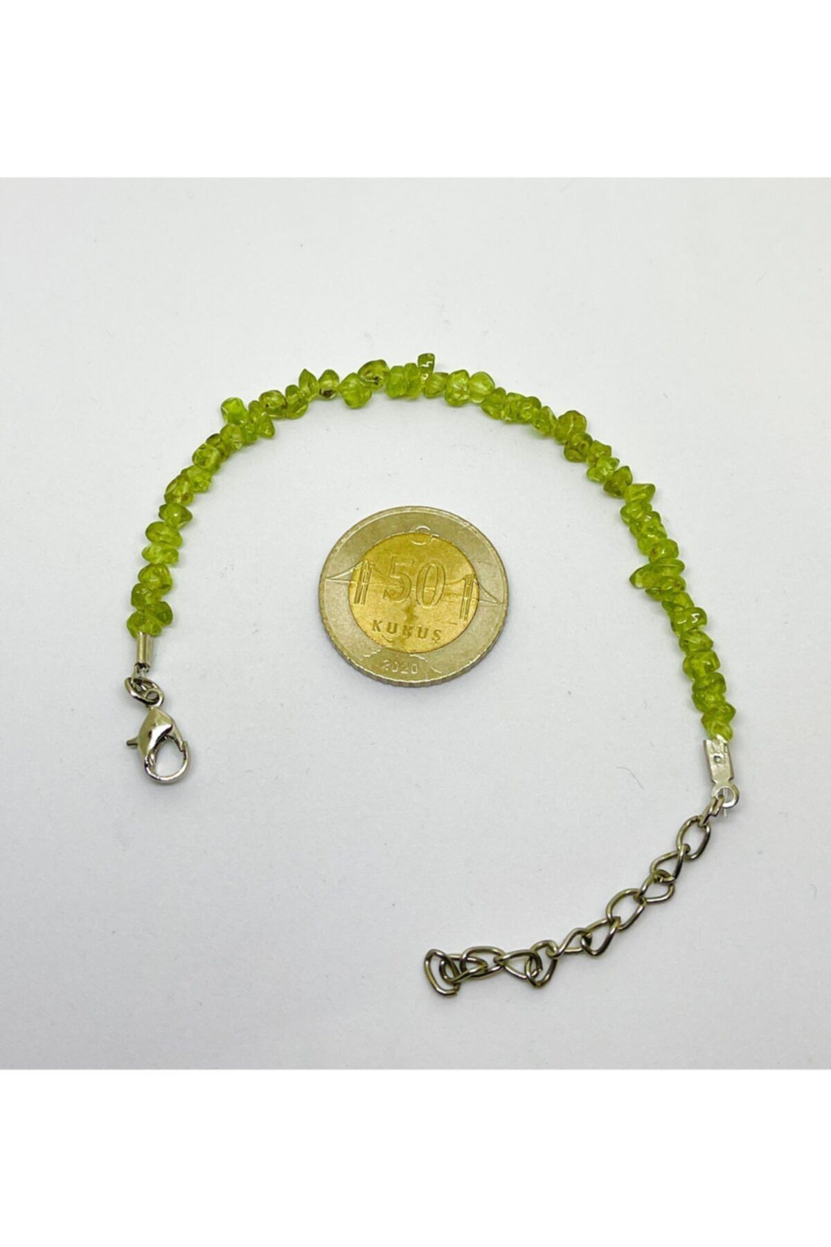 eHediyecim Peridot (zeberced) Kırık Doğal Taş Bileklik
