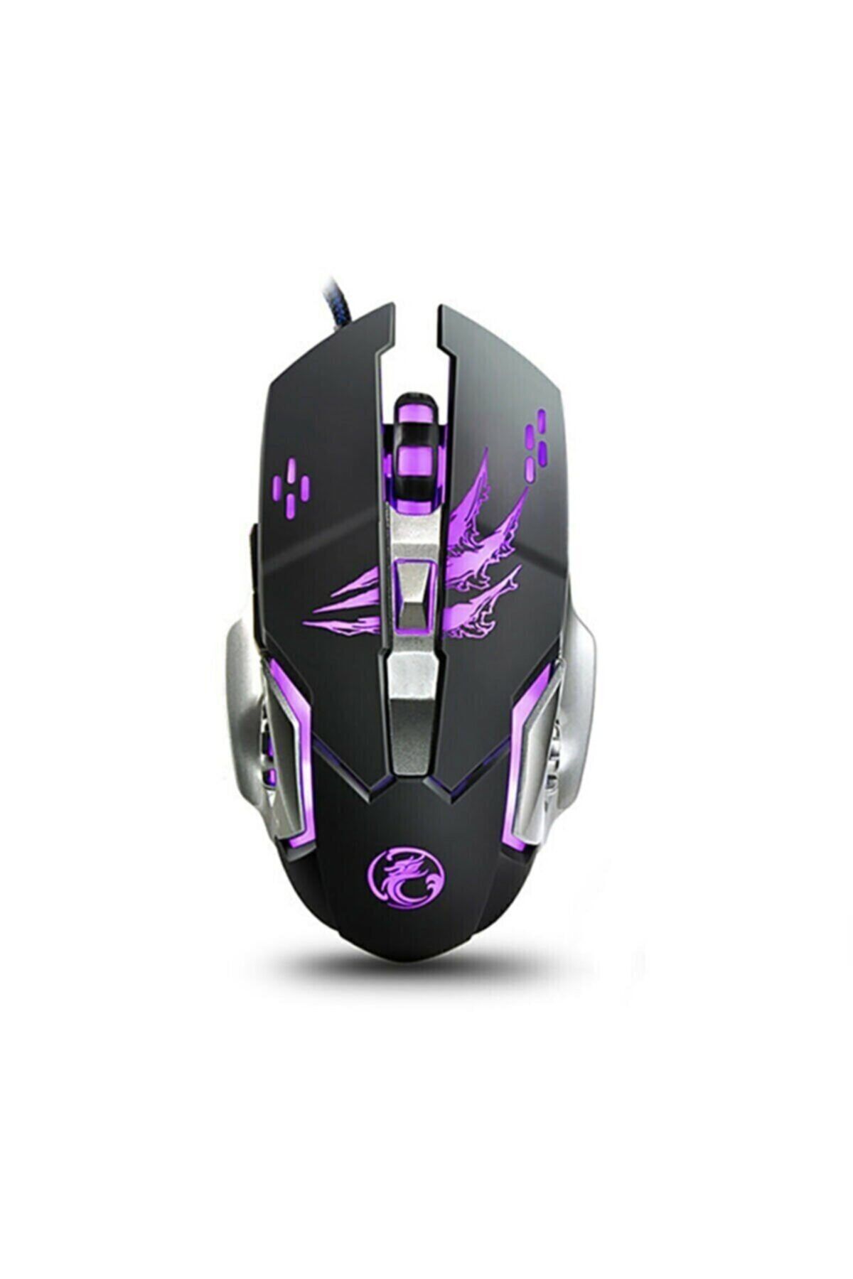 iMice Acl A8 E-sports Gaming Mouse Led Işıklı Oyuncu Mouse 1200-3200dpi Usb Girişli 6d Oyun Mouse