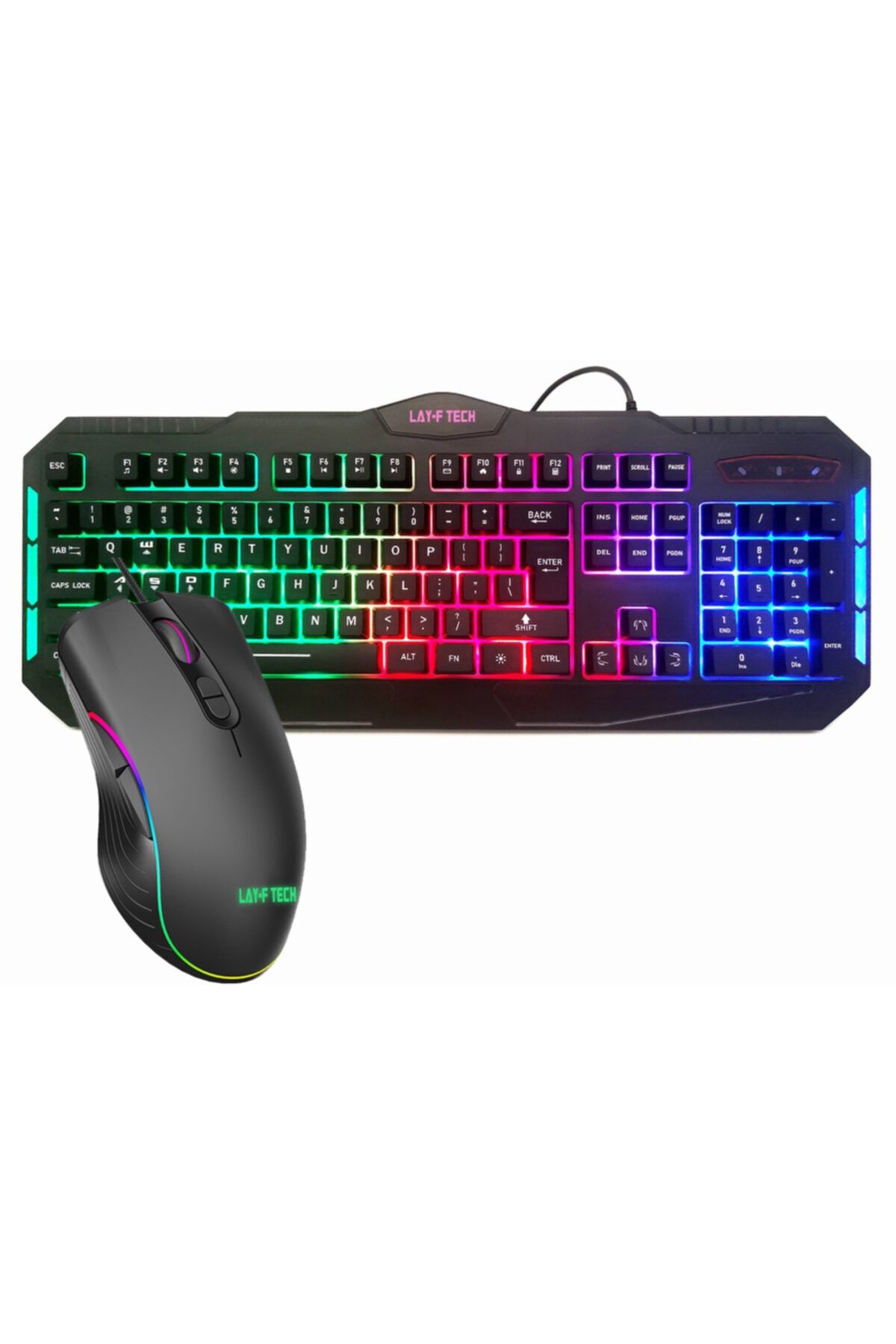 layftech Sc901-a867 Oyuncu Klavye Mouse Set,rgb 6400 Dpı Işıklı Gaming Set