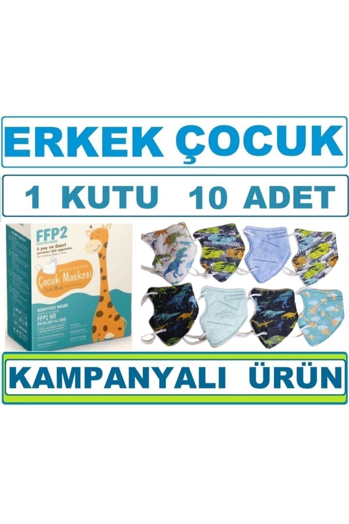 mygoldbreath 10'lu Kutu Çocuk N95 Maske Ffp2 Karışık 10lu Kutu Erkckerk Kampanyalı Mhk Marketing Güvencesiyle