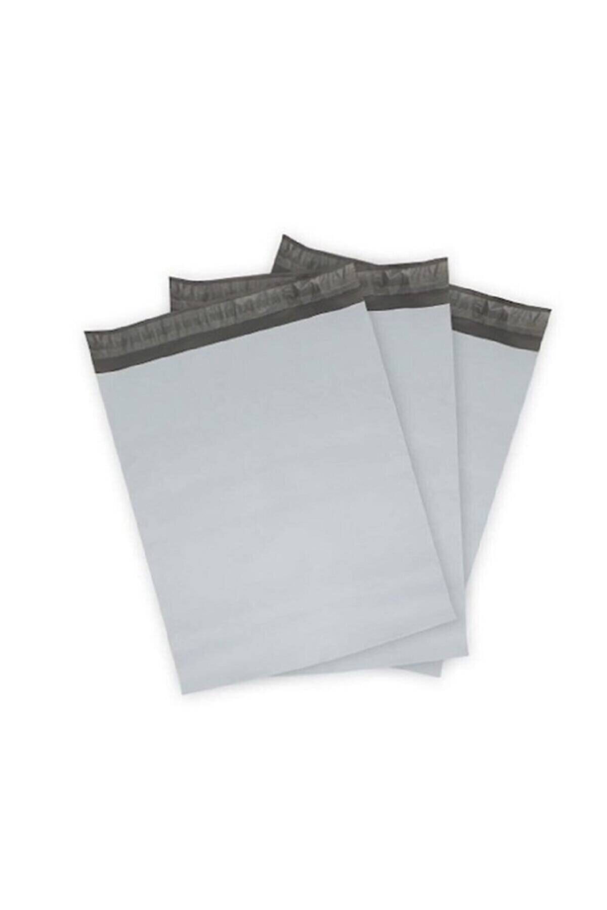 BEKA 100 Adet Baskısız Kargo Poşeti Cepsiz Gri 35 X 45 Cm