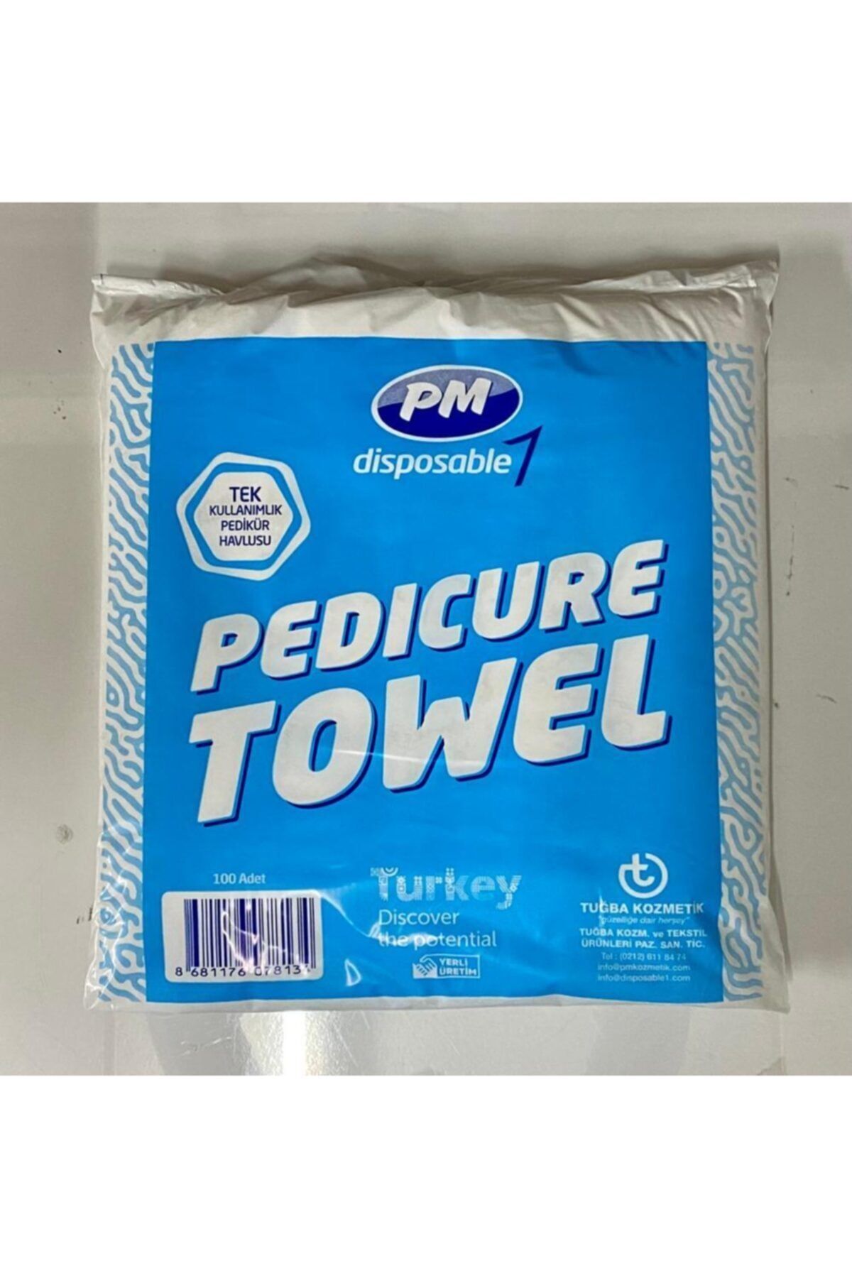 PM Tek kullanımlık havlu pedikür havlusu 100 Adet/Paket